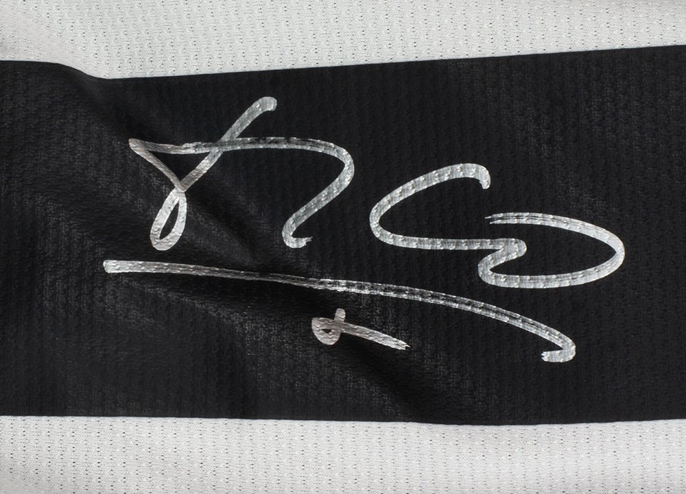 Luis Figo Autographed Real Madrid White Home Soccer Jersey - Authentic Signed Memorabilia for Fans & Collectors - Perfect for Display, Gifts, and Sports Memorabilia Collections