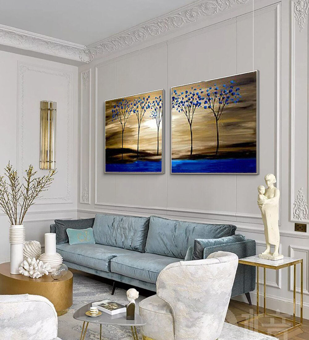 Blue Savanna - Premium Home Decor & Wall Art for Living Room, Bedroom, Office | Perfect for Coastal, Boho & Farmhouse Style Interiors