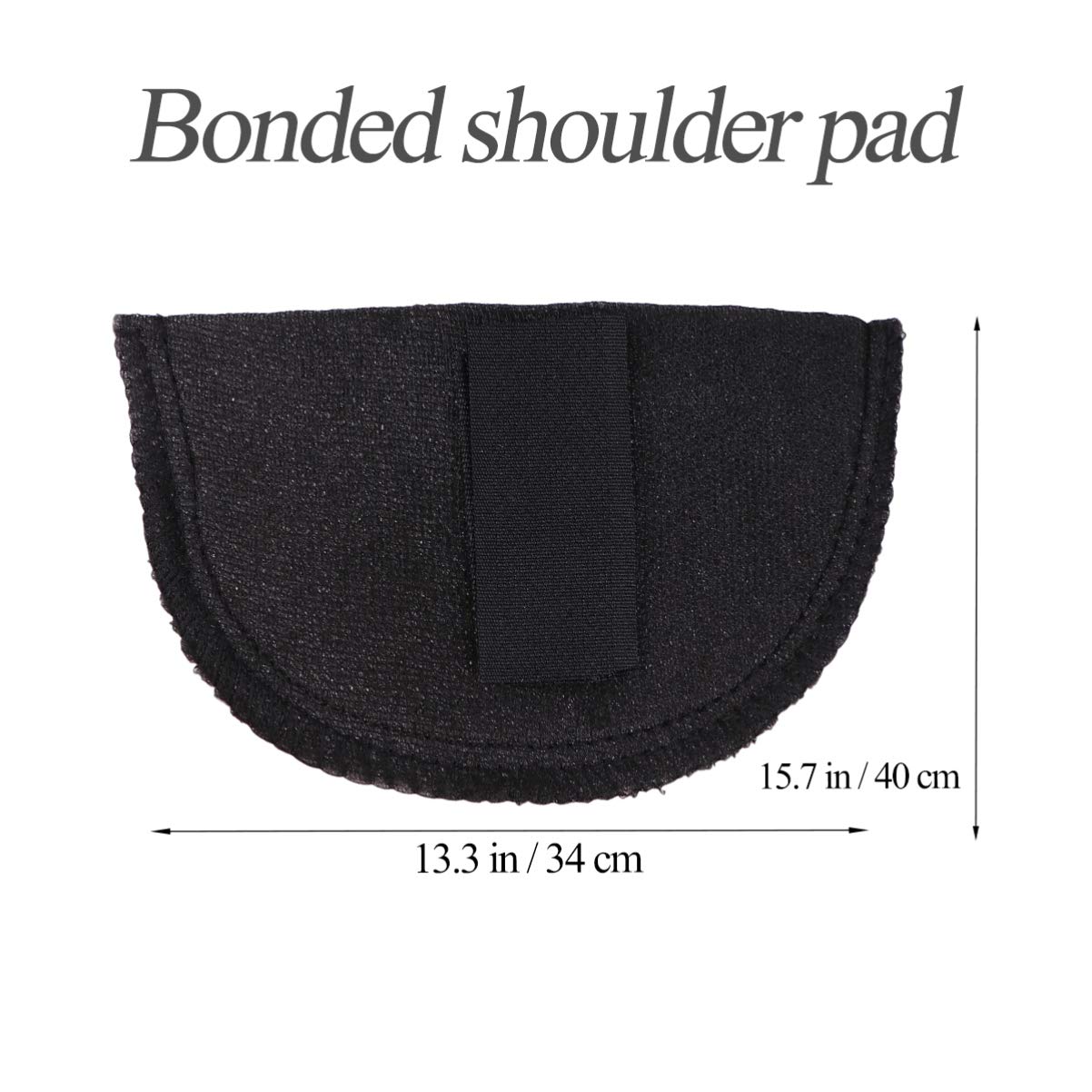 1 Pair Reusable Shoulder Enhancer Pads for Suits, Coats & Shirts - Sticky Shoulder Pads for Women & Men (Black) | Perfect for Formal Wear, Office Attire & Special Occasions