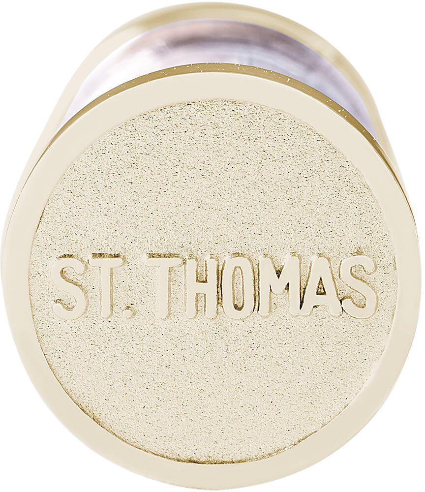 Rembrandt St. Thomas Sand Capsule Charm Necklace - Genuine Caribbean Sand Keepsake Jewelry for Travel Lovers & Beach Wedding Souvenirs
