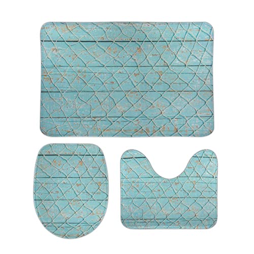 Old Wood Texture With Fishnet