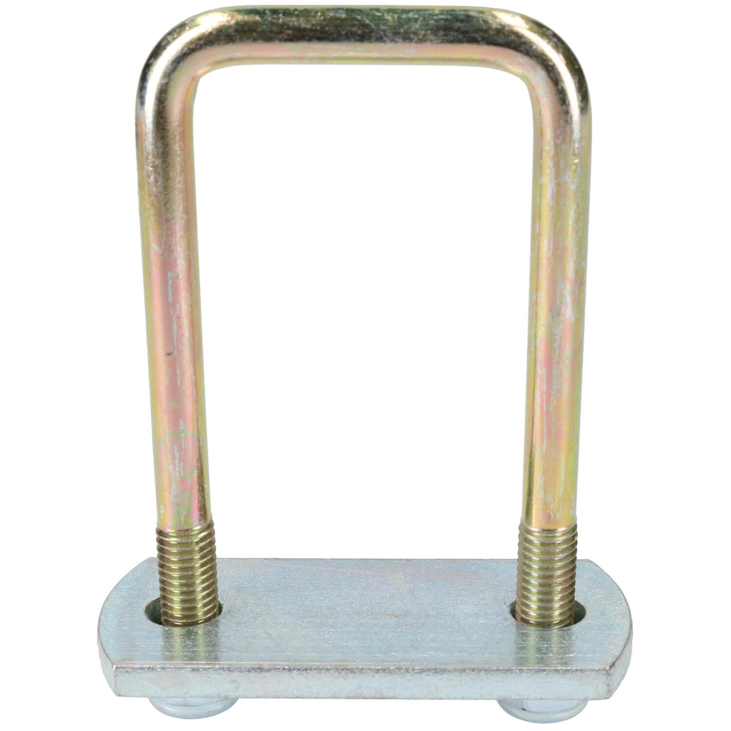 8 Pack M10 50mm x 100mm Heavy Duty U-Bolt and N-Bolt Kit with Steel Plates & Nuts - High Tensile Strength for Automotive, Marine, and Construction Applications