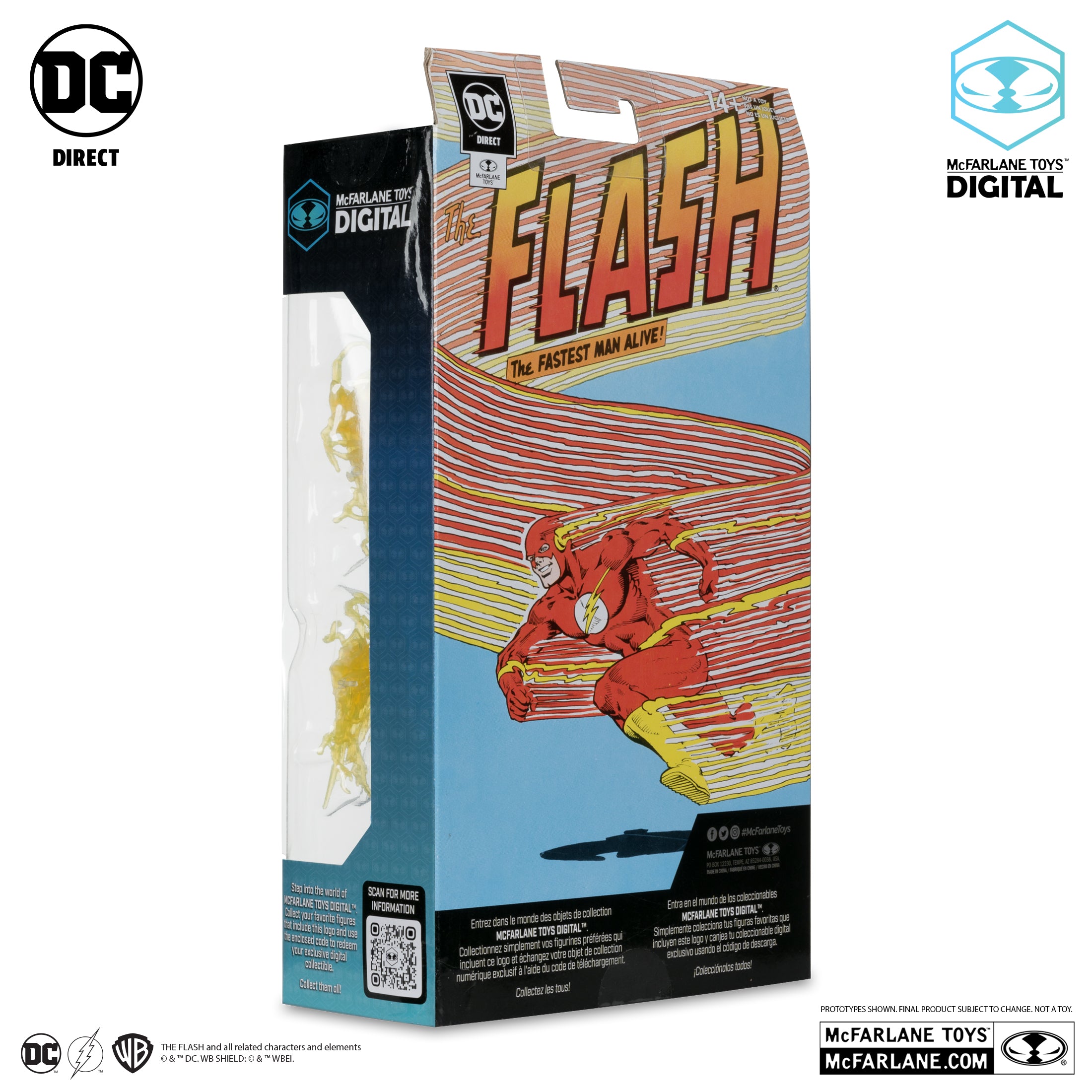 Speed Force The Flash 7 Platinum Edition Action Figure - McFarlane Toys DC Direct Collectible for Display & Superhero Fans - Perfect for Home Decor, Office Display, and DC Comics Collections