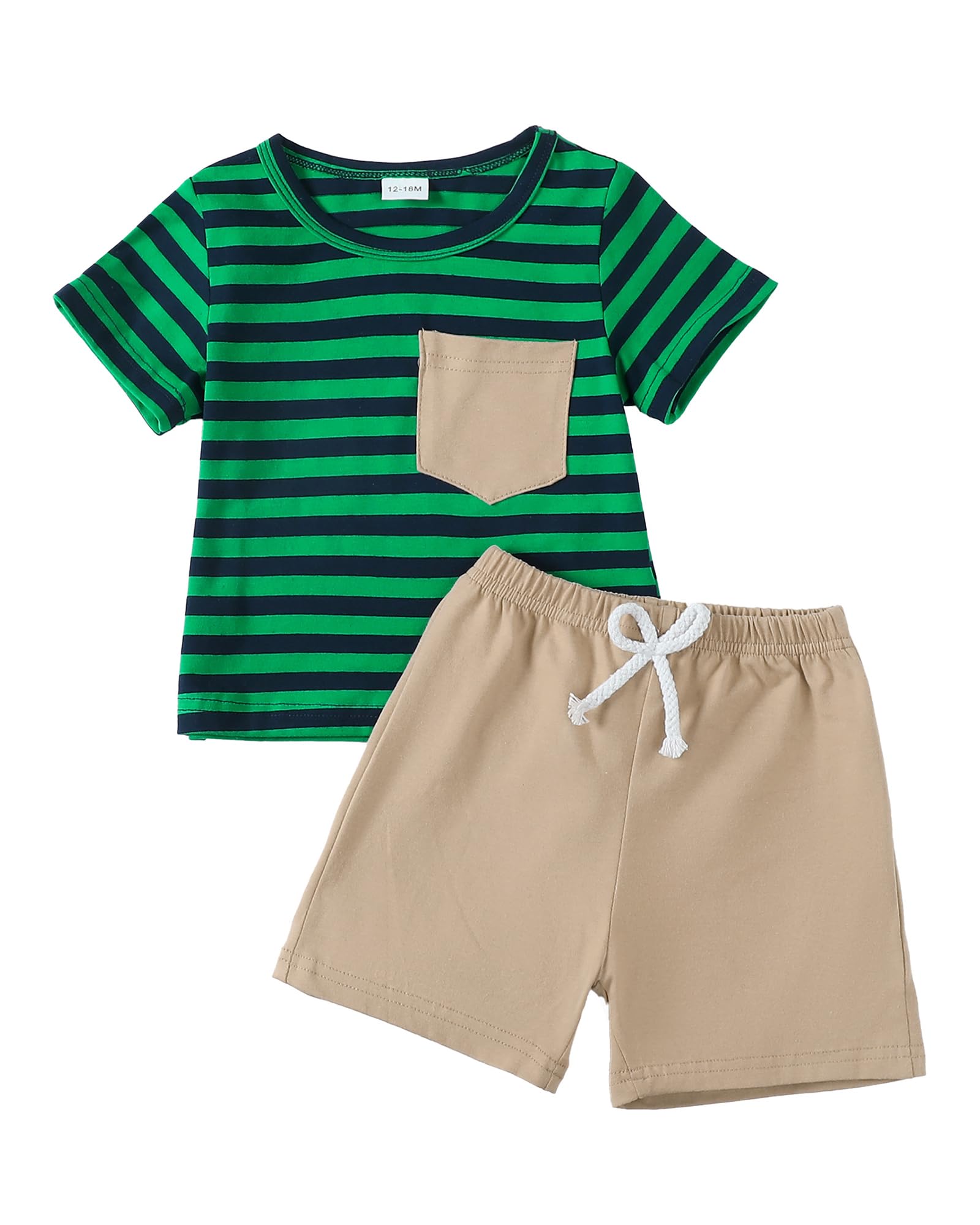 Mioglrie Toddler Baby Boy Clothes Set - Cute Short Sleeve Top & Shorts Outfit for Summer Playwear | Perfect for Playdates, Daycare & Outdoor Adventures