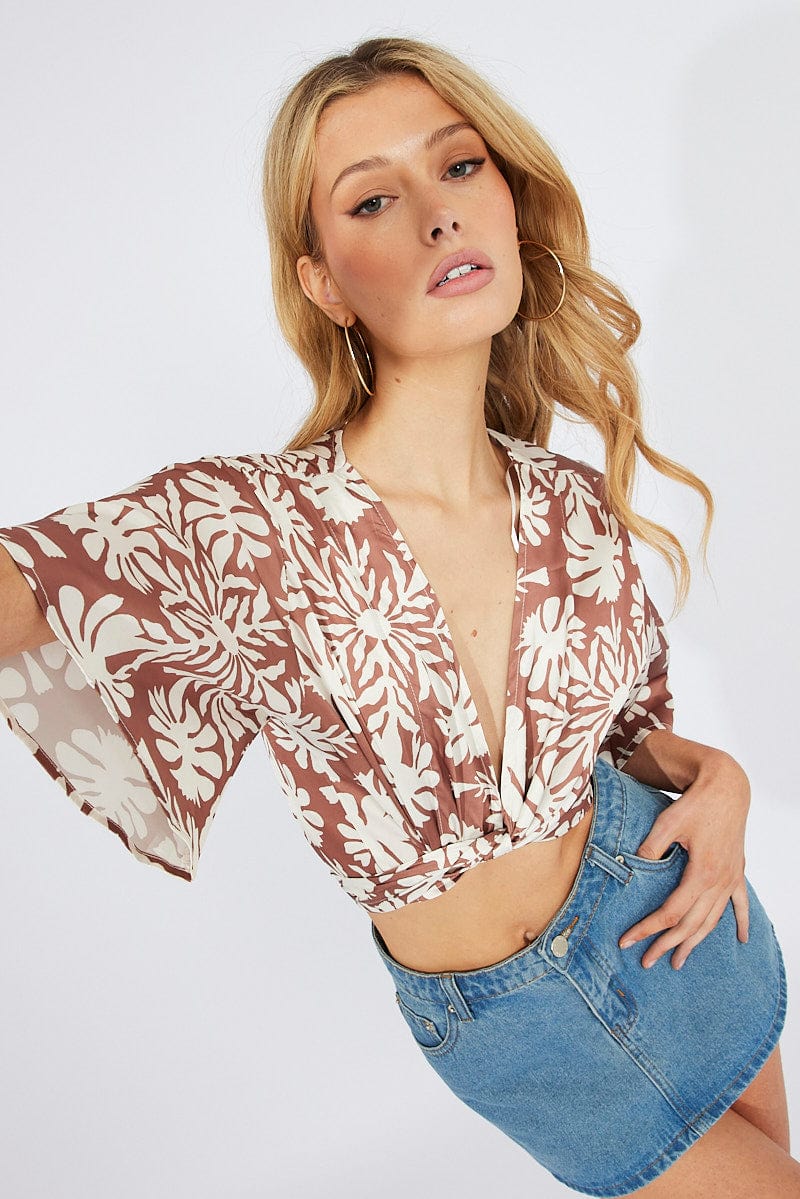 Elegant Beige Abstract Front Tie Bolero Shrug - Perfect for Weddings, Parties & Evening Events