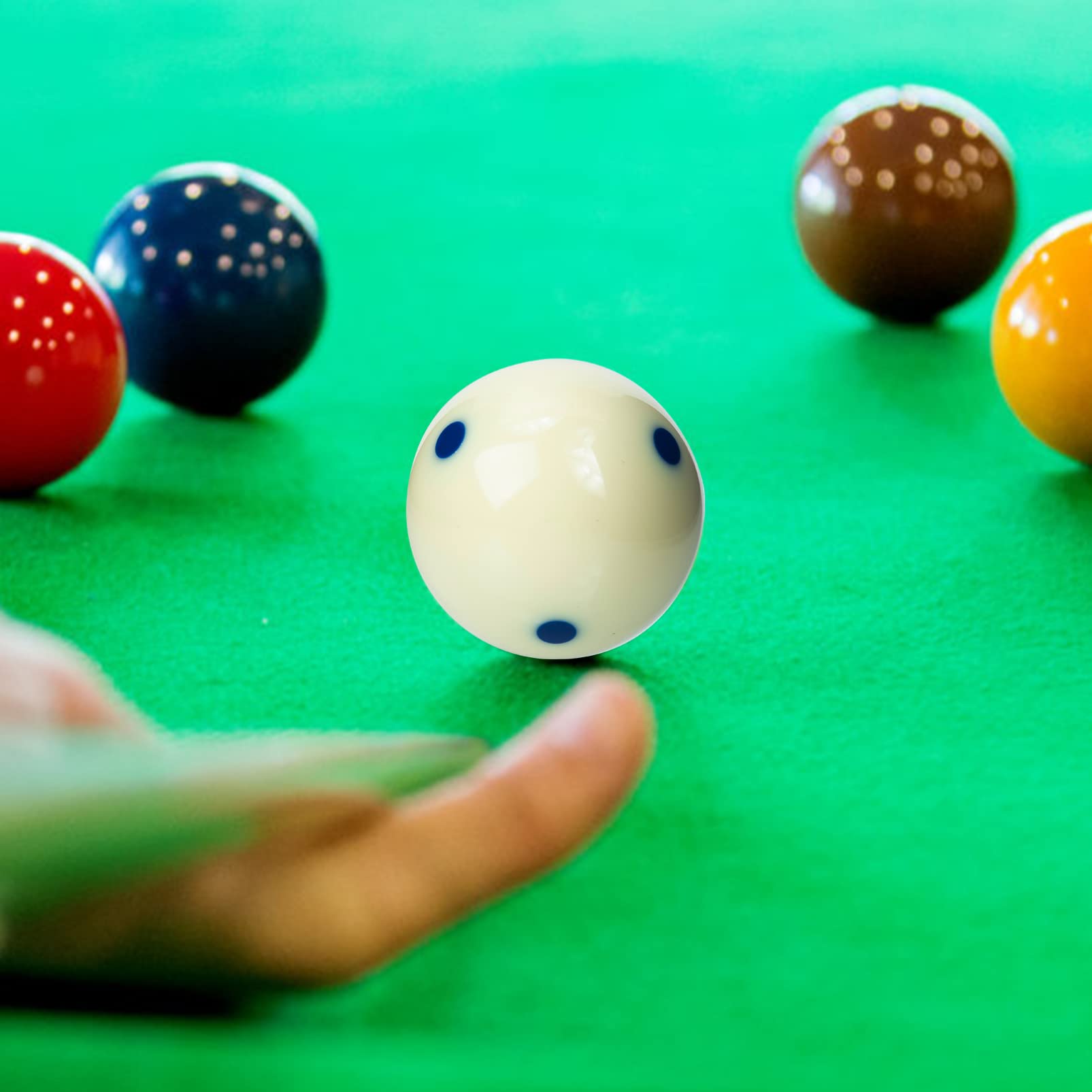 Professional Billiard Cue Ball - White Replacement Pool Cue Accessory for Training & Game Play | Durable Billiard Balls for Clubs, Swimming Pools & Home Game Rooms