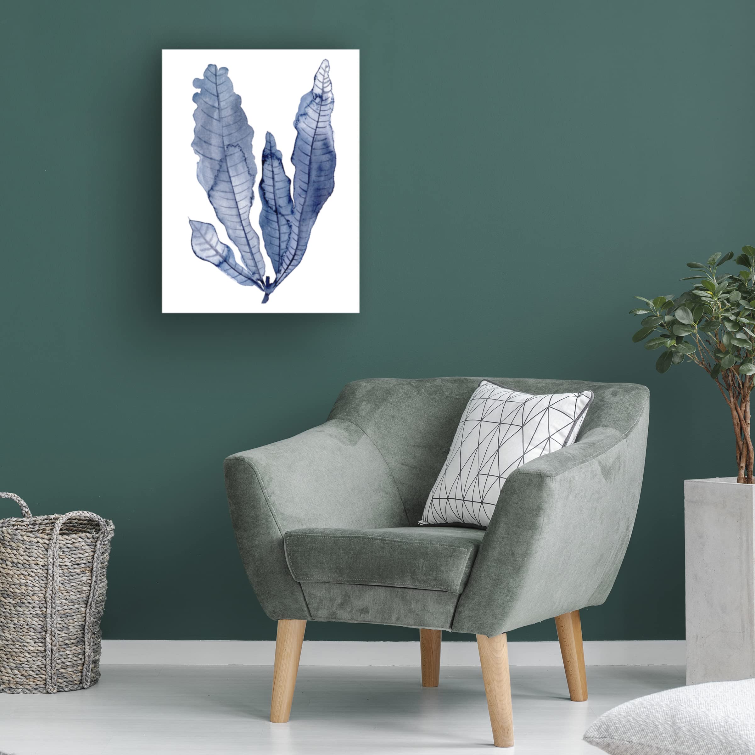 Trademark Fine Art 'Seaweed Under Water IV' Canvas Wall Art by Melissa Wang - Ocean Themed Home Decor for Living Room, Bedroom & Office
