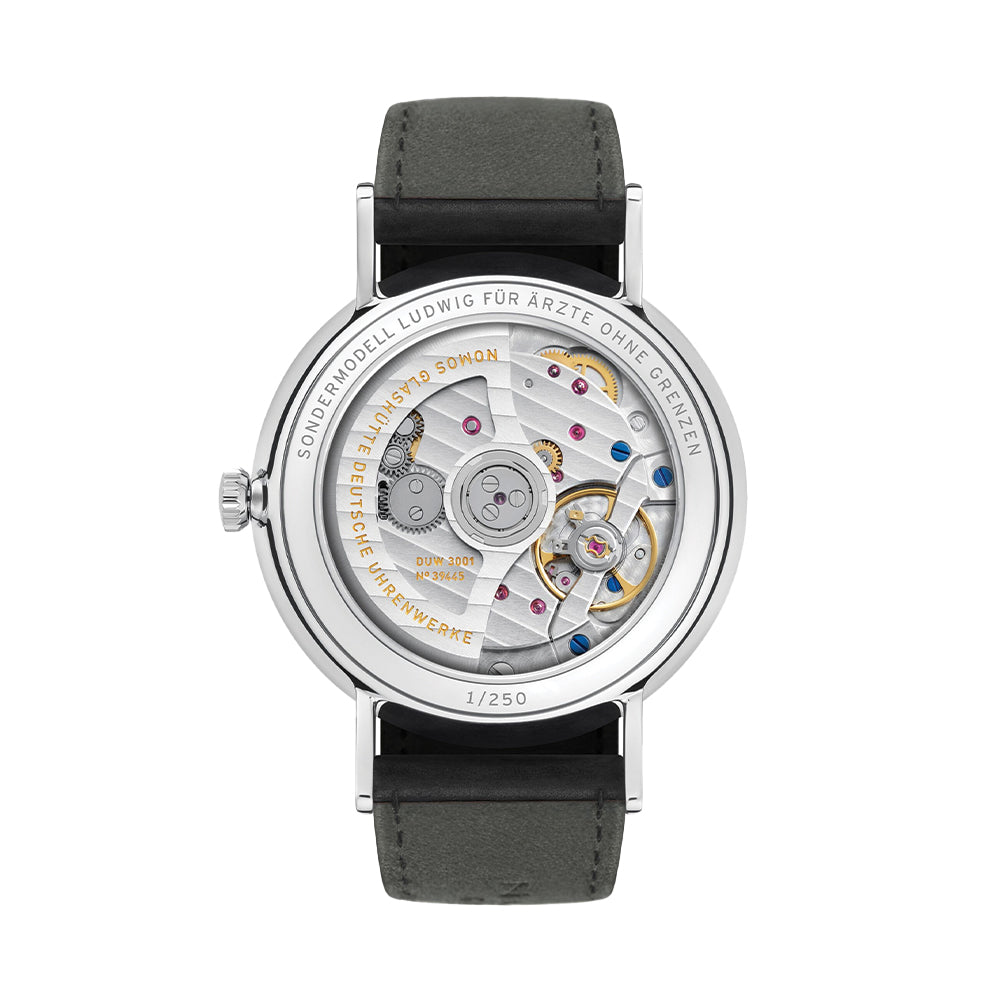 Ludwig Neomatik 39mm White Dial Watch with Strap – Perfect for Doctors Without Borders & Professional Use