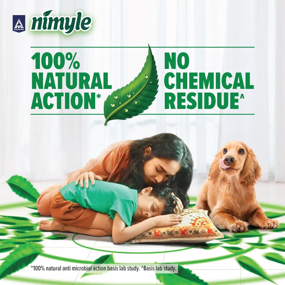 Nimyle ITC's Eco-Friendly Herbal Floor Cleaner Liquid 2L - Natural Neem Power for 99.9% Antibacterial Protection | Multi-Surface Cleaner for Hardwood, Tile & Vinyl Floors | Safe for Homes, Offices & Schools