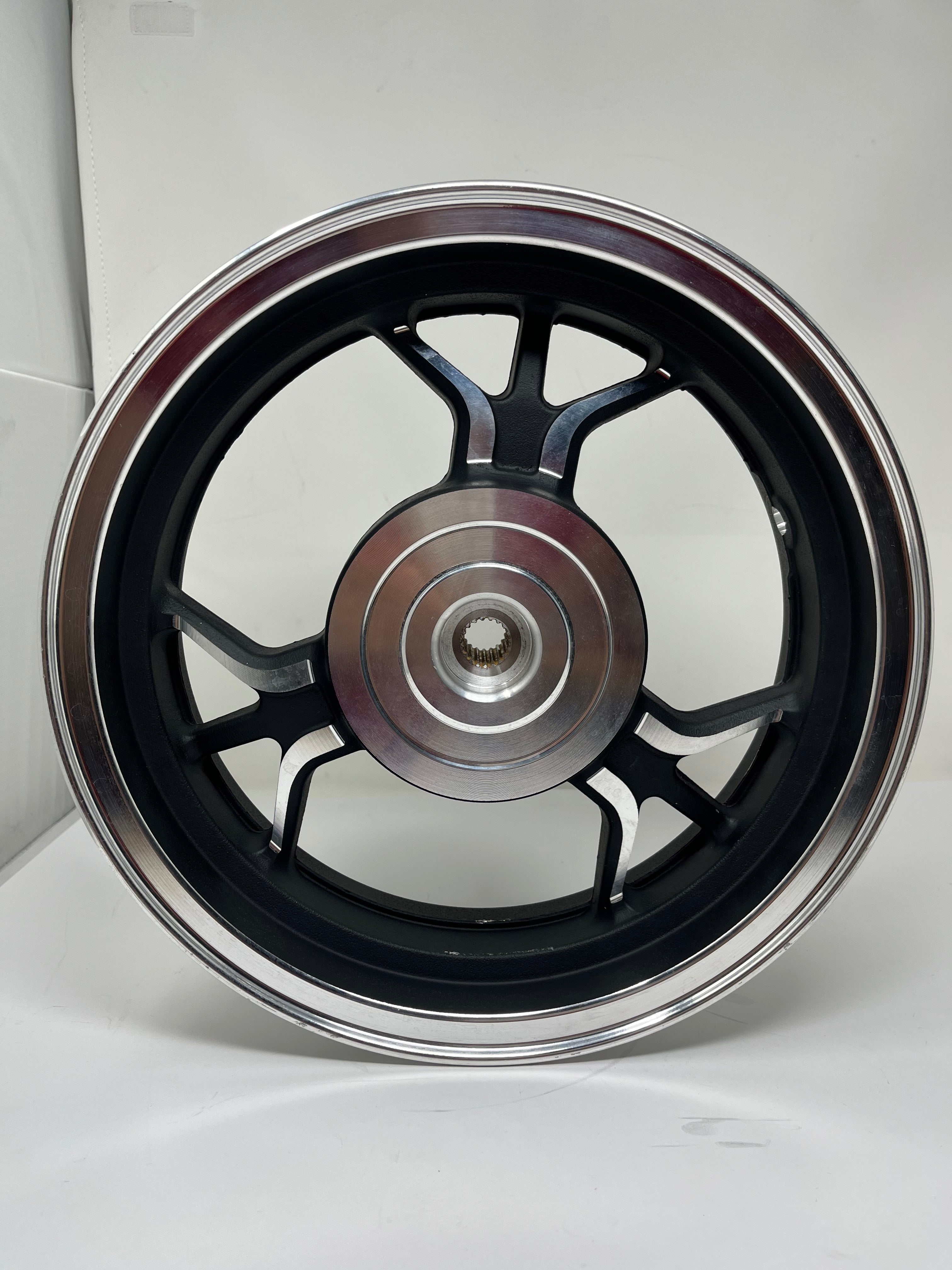 X18 50cc GY6 Scooter Rear Wheel Rim Replacement (Part #02040286) - Compatible with 50cc Gas Mopeds & Scooters for Urban Commuting & Off-Road Adventures