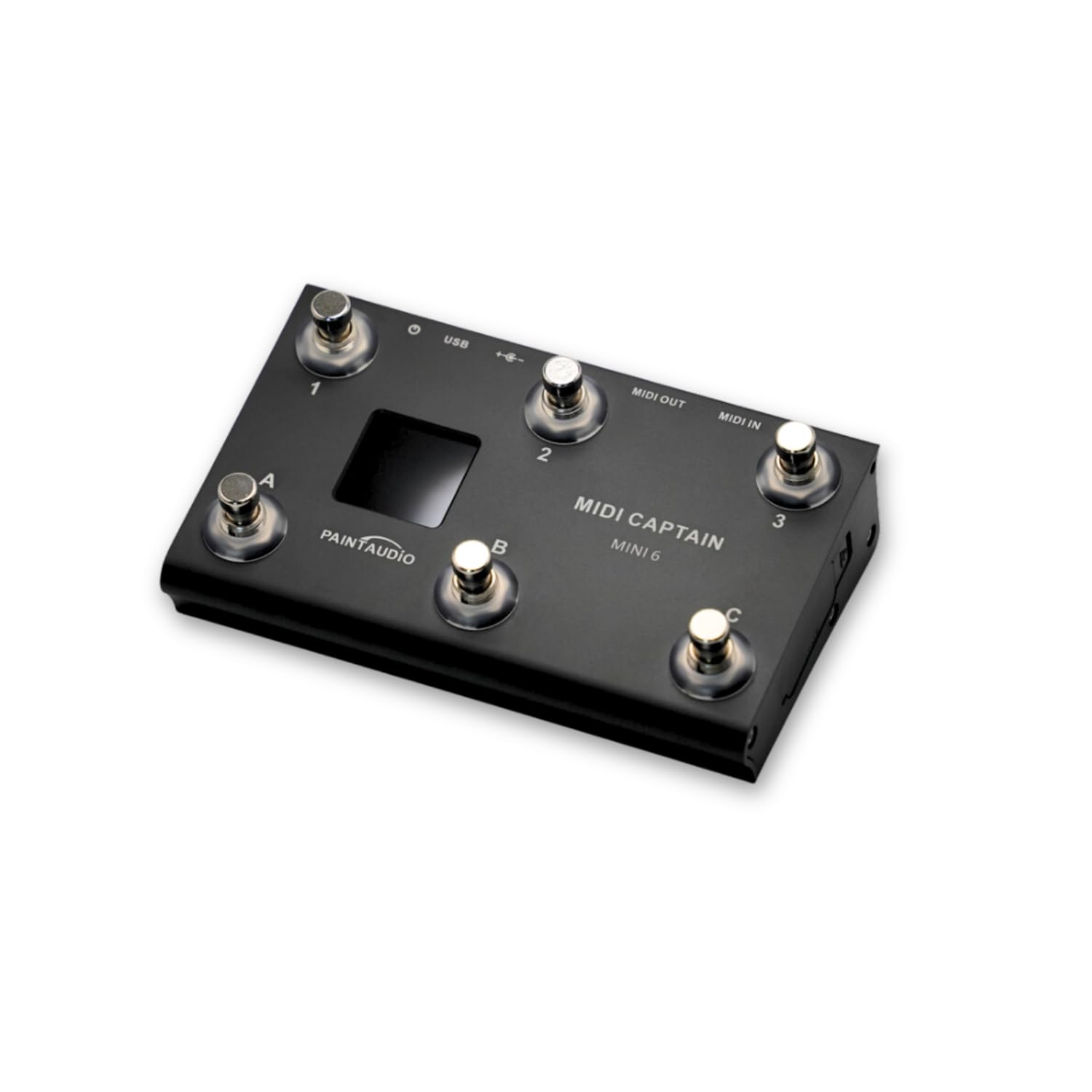 Paint Audio MIDI Captain MINI 6 - USB MIDI Foot Controller for Keyboards & Synthesizers | Multi-Effects DAW DSP Software | USB-HID Support with Multi-State Switch Cycling - Perfect for Live Performances & Studio Recording