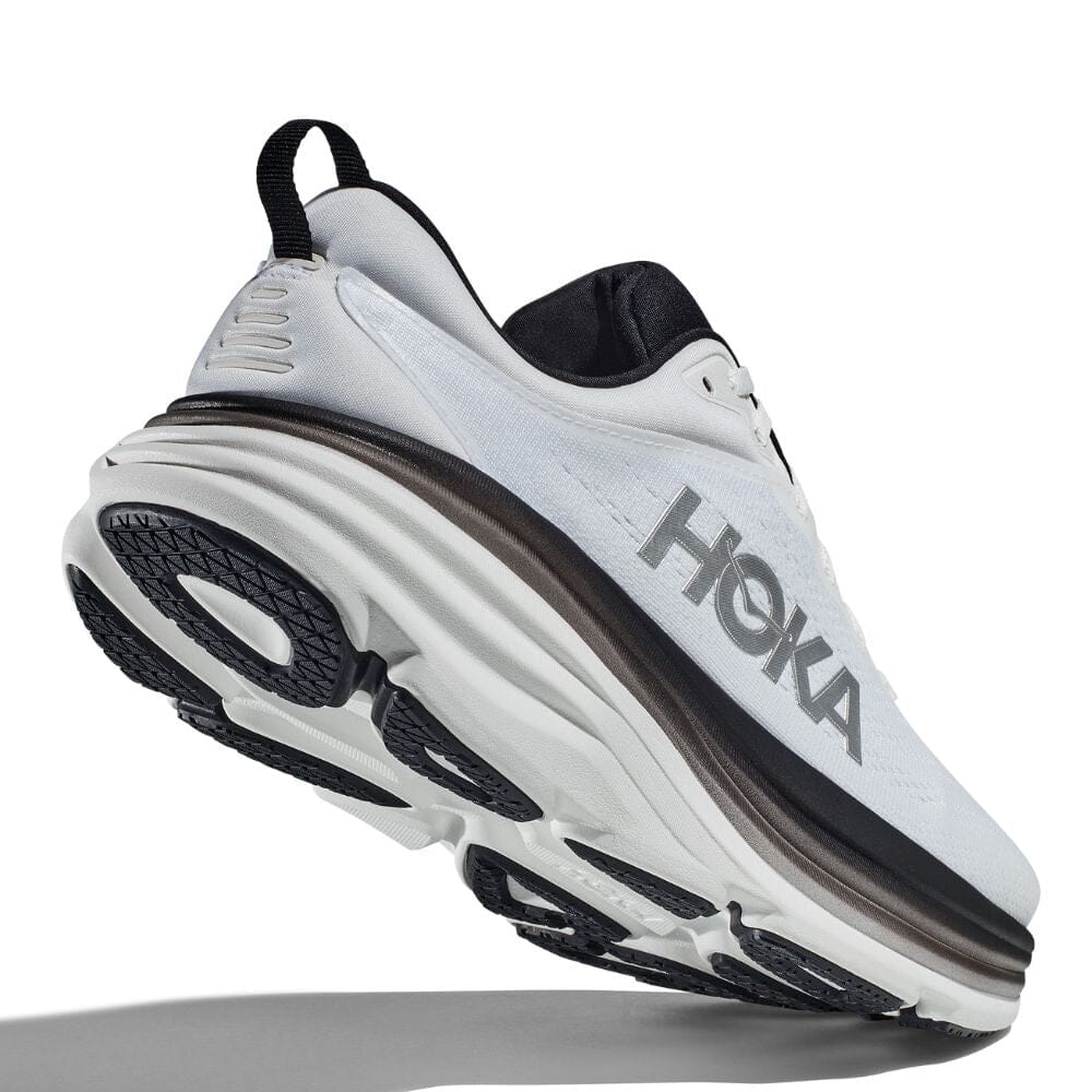 Hoka Men's Bondi 8 Running Shoes - Lightweight Cushioned Sneakers for Marathon, Jogging & Walking - Breathable Mesh Upper with Maximum Support & Comfort