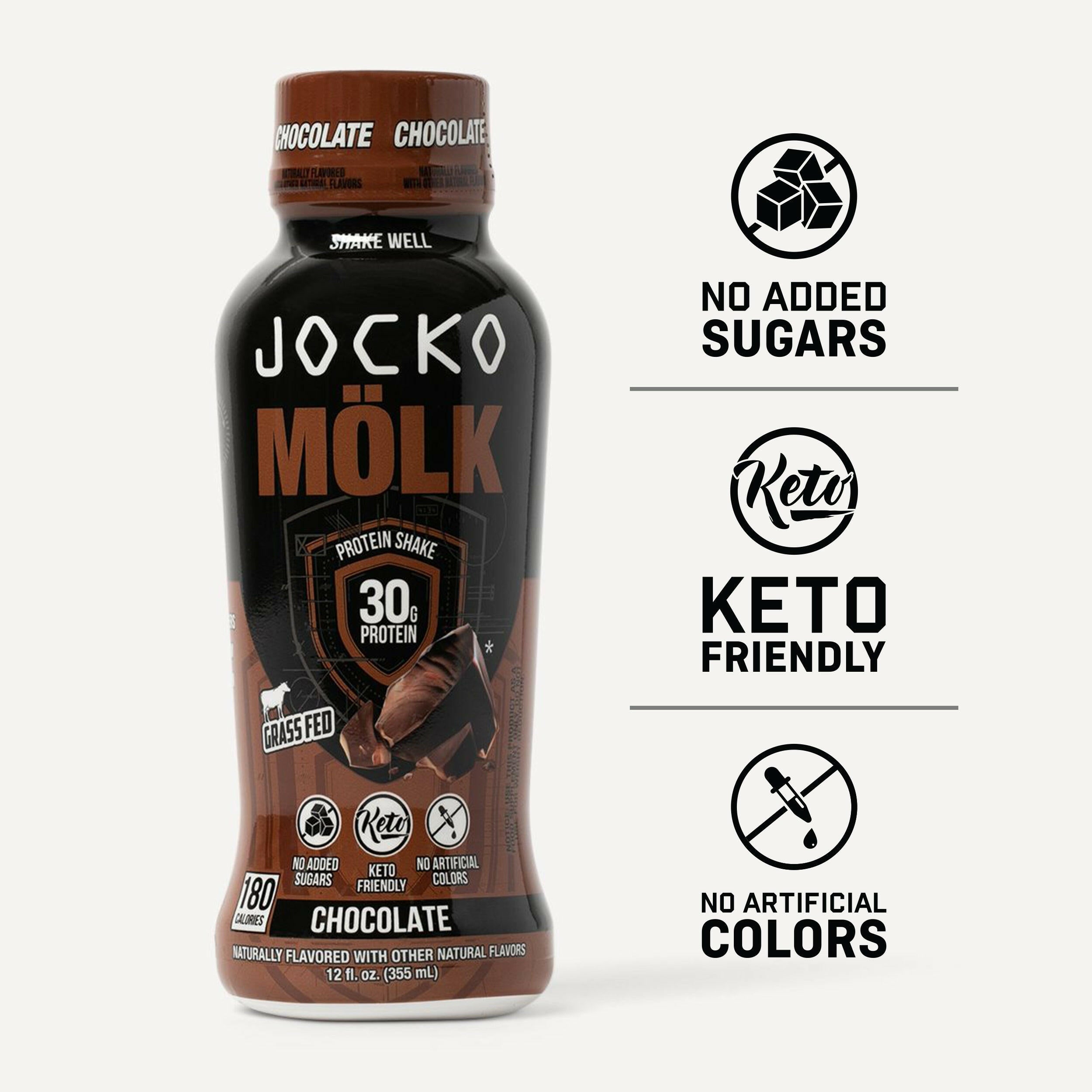 JOCKO MÖLK Protein Shakes - Premium Whey Protein Powder for Muscle Recovery & Growth | Ideal for Post-Workout, Fitness Enthusiasts & Active Lifestyles