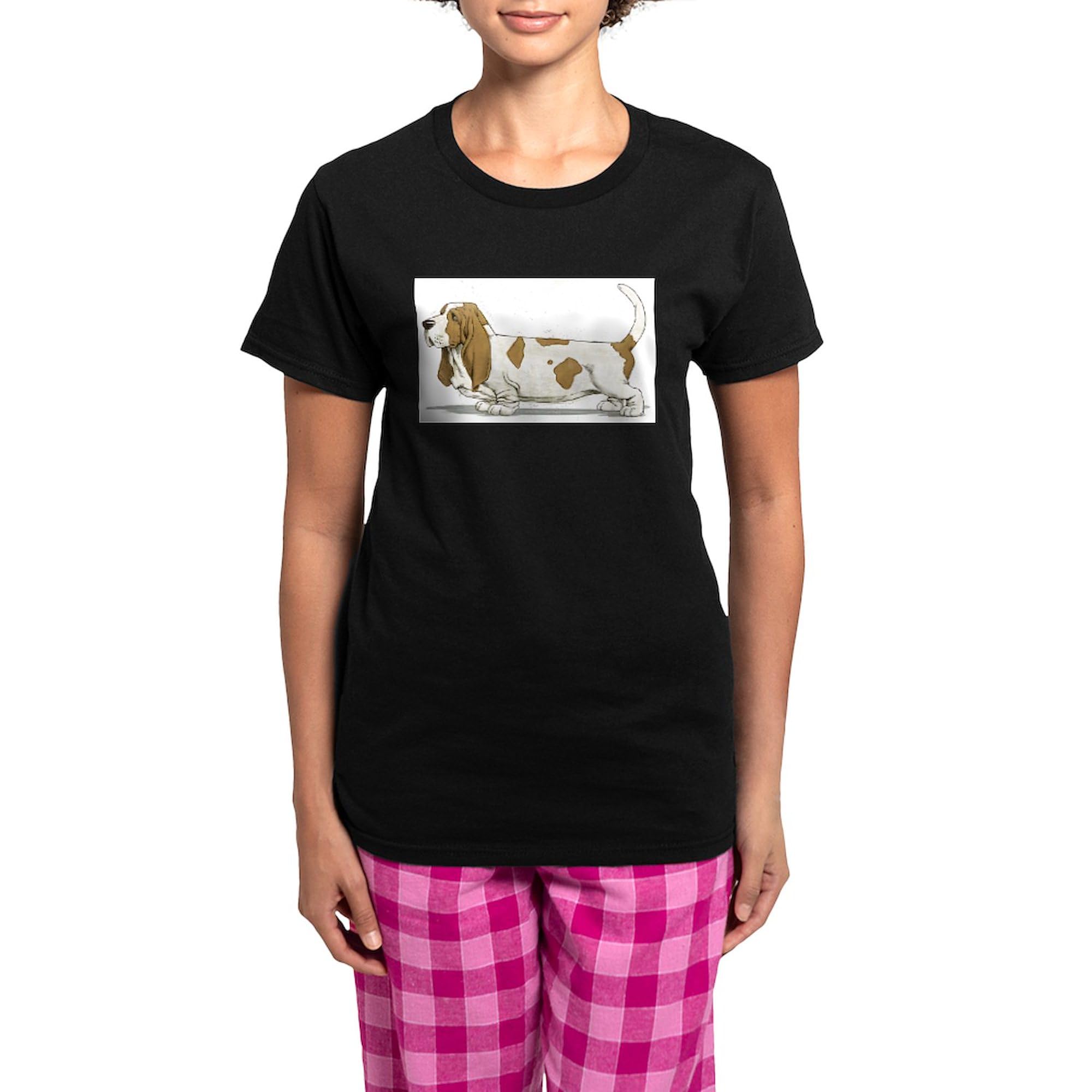 Basset Hound Watercolor Pajamas for Women - Soft & Comfortable Novelty Sleepwear with Dog Lover Design | Perfect for Lounging, Sleepovers & Cozy Nights at Home
