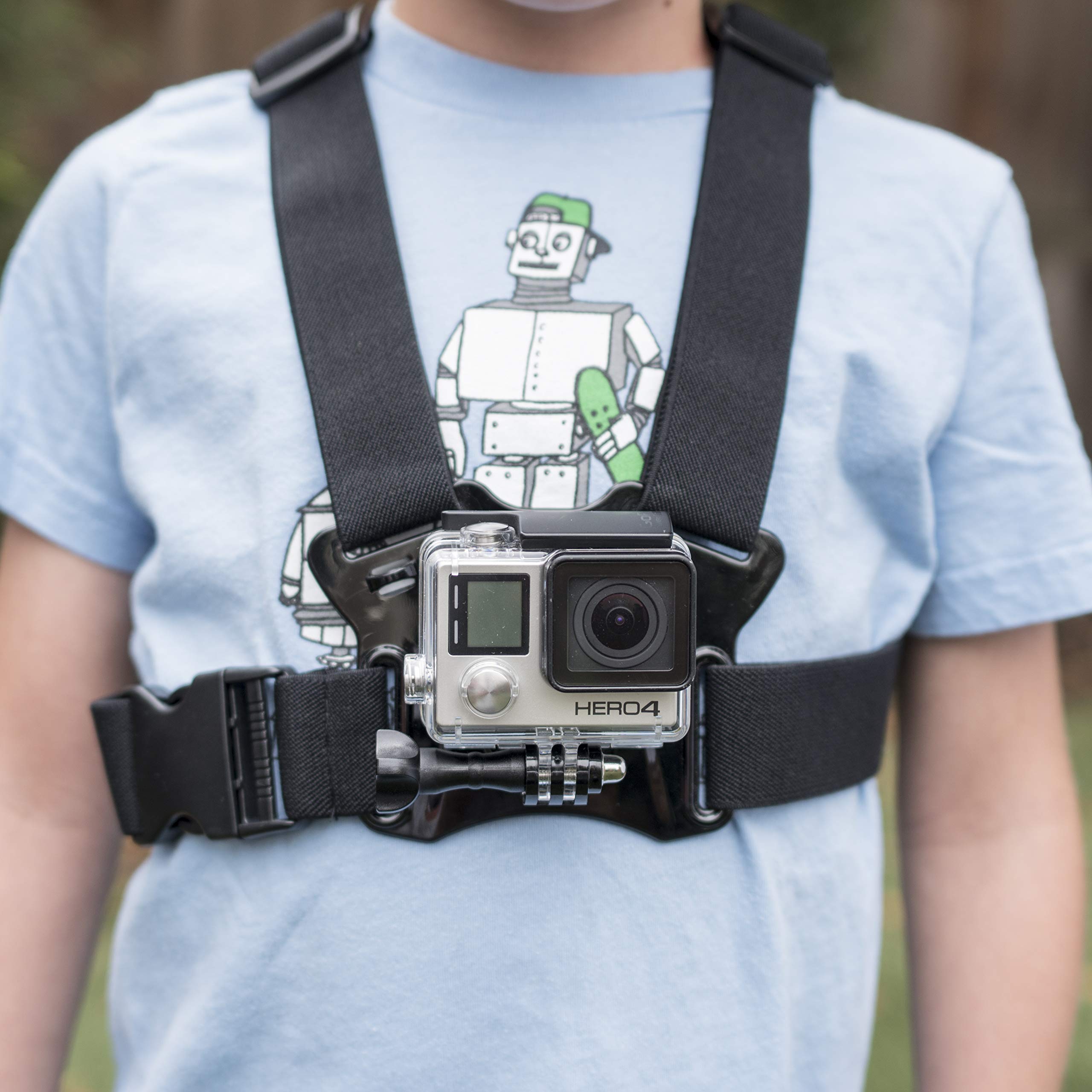 Pixlplay Universal Smartphone Chest Mount Holder - Compatible with iPhone & Samsung for Hands-Free Filming, Photography & Action Videos (Horizontal) - Perfect for Vlogging, Hiking, Cycling & Outdoor Adventures