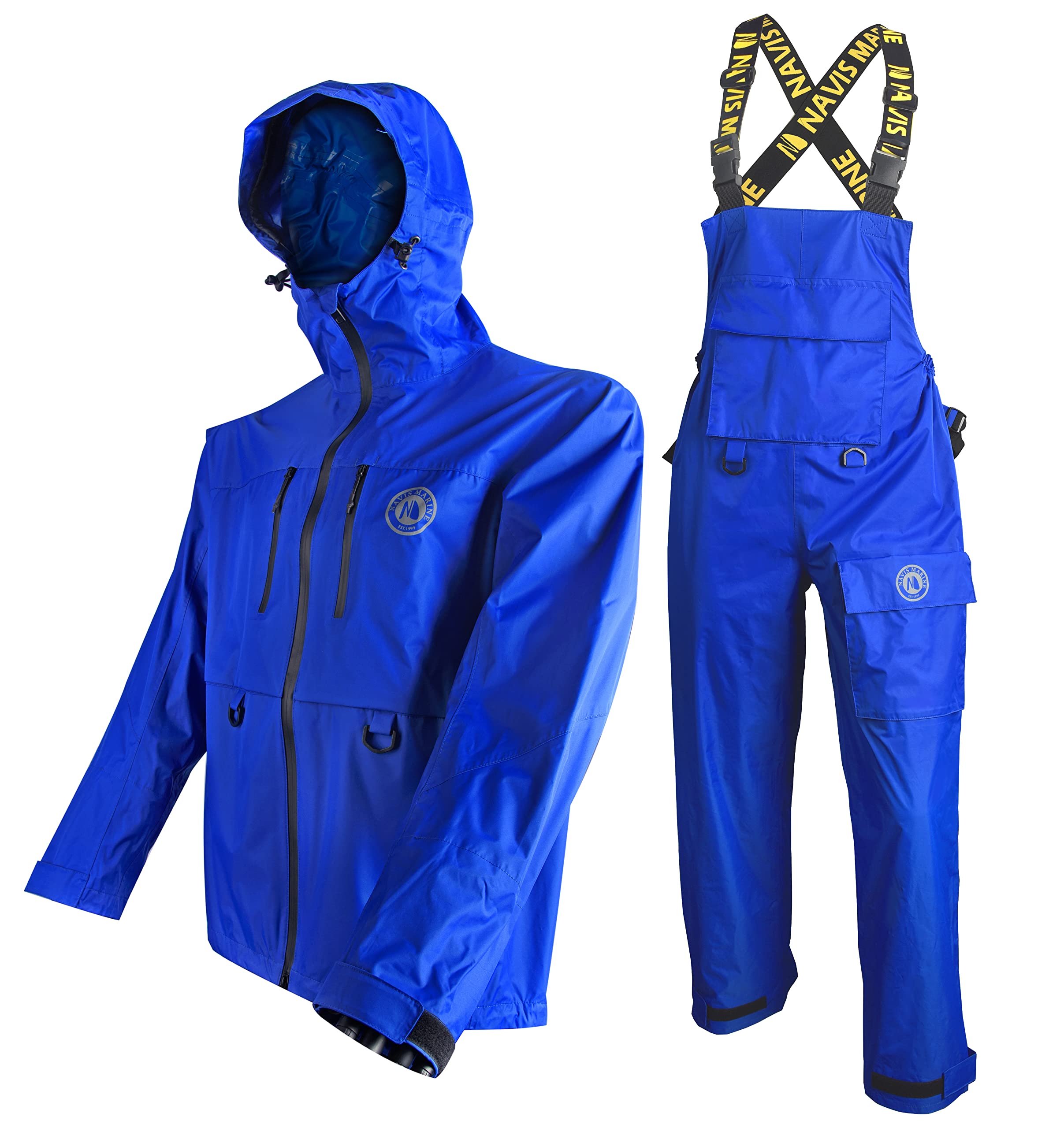 Waterproof Bass Fishing Rain Suit for Men & Women - Breathable Jacket with Bib Overalls for All-Weather Fishing | Ideal for Rainy Days & Outdoor Adventures