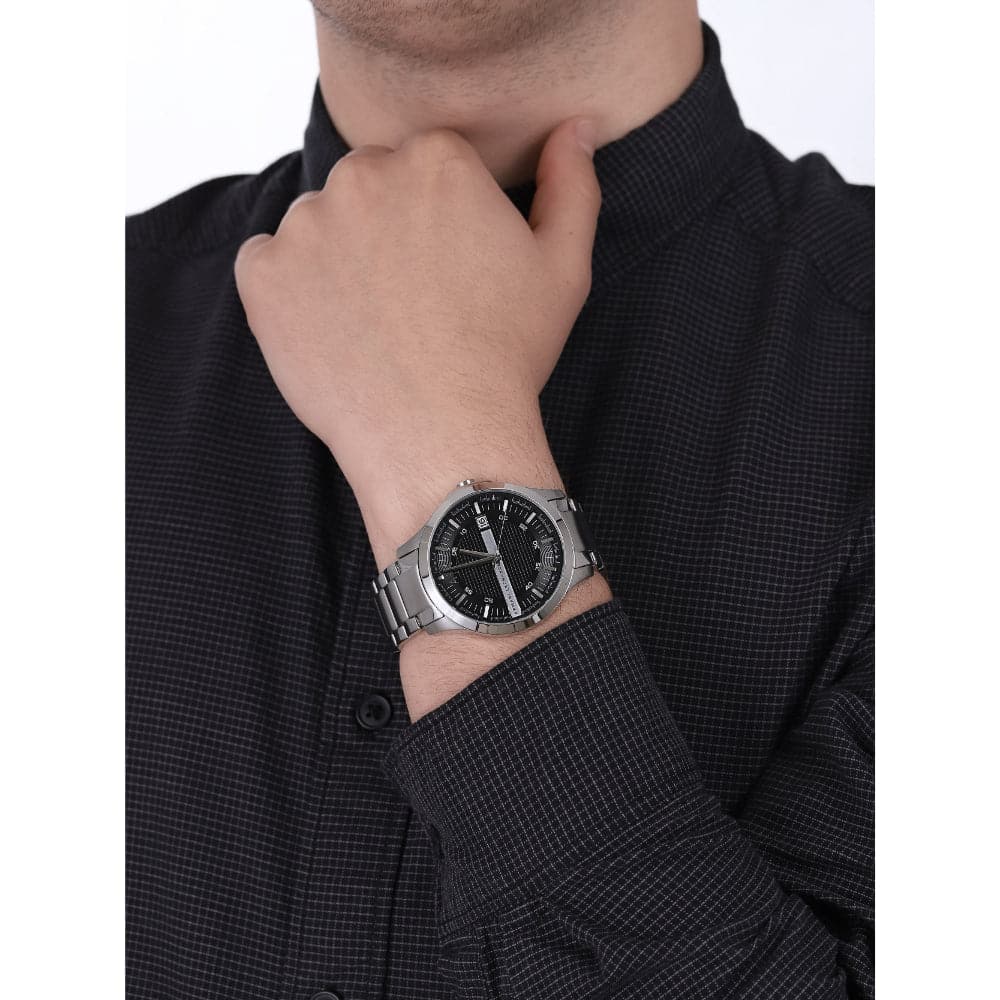 ARMANI EXCHANGE AX2103 Men's Stainless Steel Analog Quartz Watch with Grey Dial - Stylish & Durable for Business, Casual & Everyday Wear