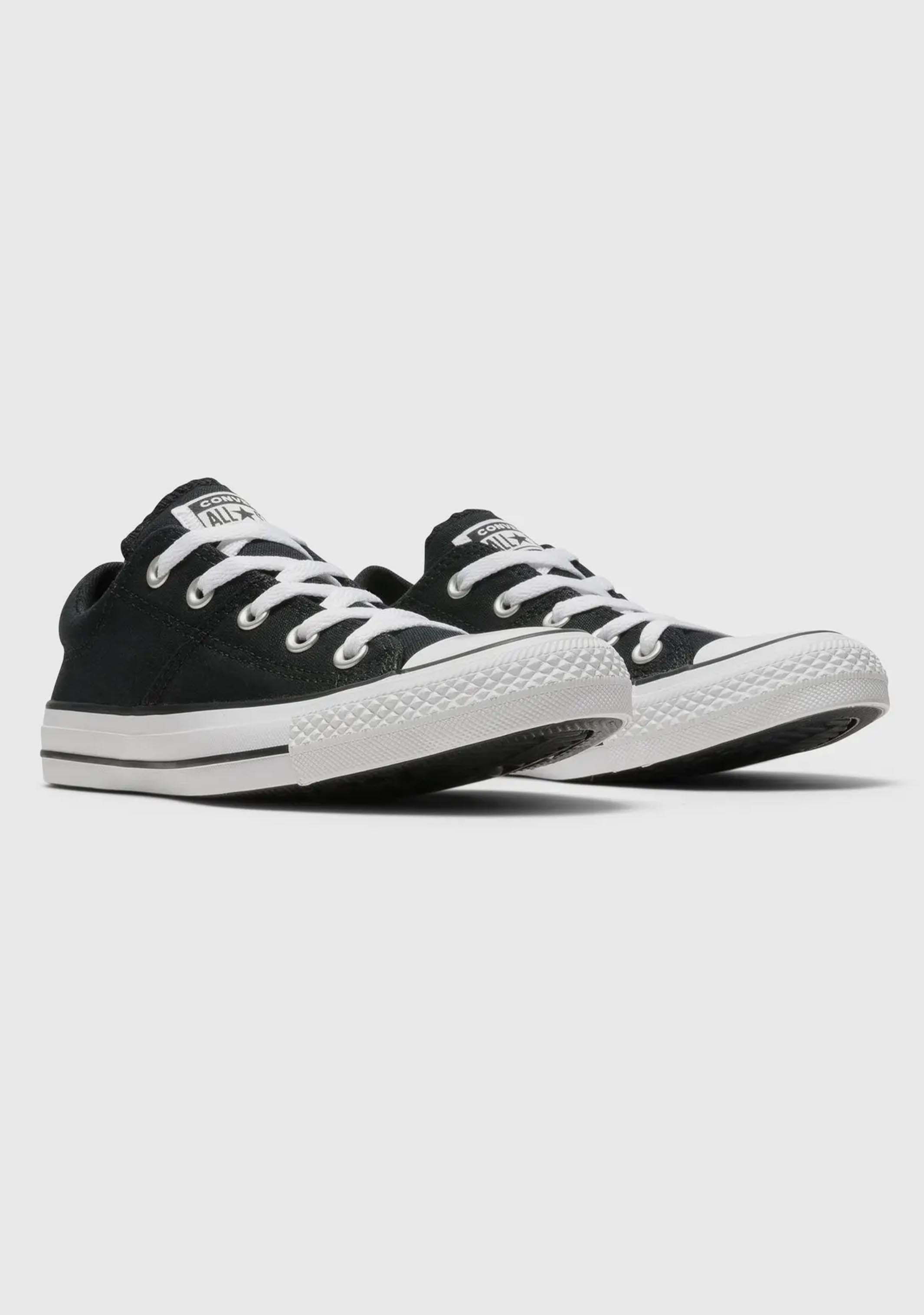 Converse Women's Chuck Taylor All Star Madison Low Top Sneakers - Black Canvas Casual Shoes for Everyday Wear, Street Style & Outfits