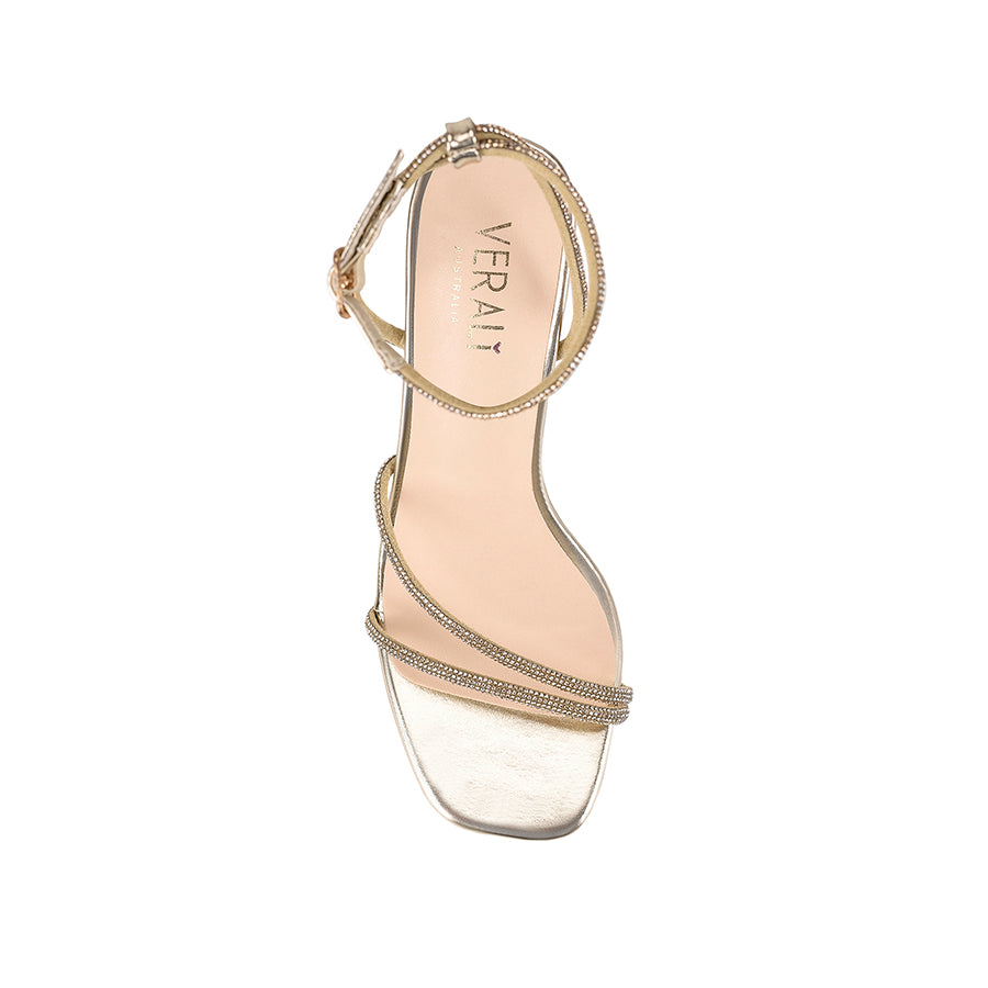 Pepper Strappy Sandals for Women - Comfortable Champagne Gold Summer Sandals | Beach, Vacation & Casual Outfit Essential