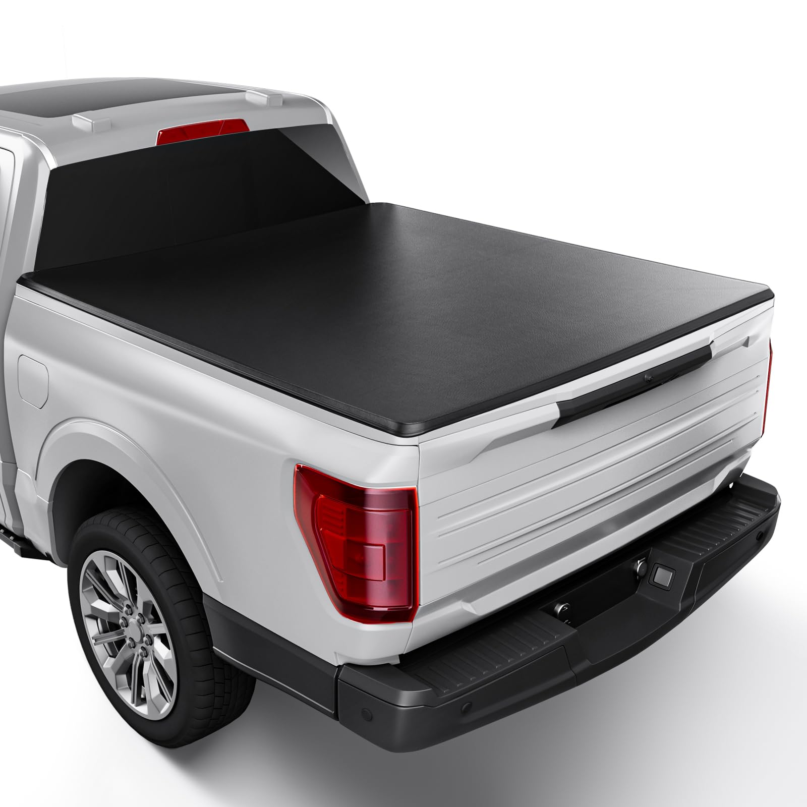 Soft Roll Up Truck Bed Cover for 2015-2020 Ford F-150 Styleside 5.5' Bed | Waterproof & Durable Black Tonneau Cover | Perfect for Hauling, Camping & Outdoor Adventures