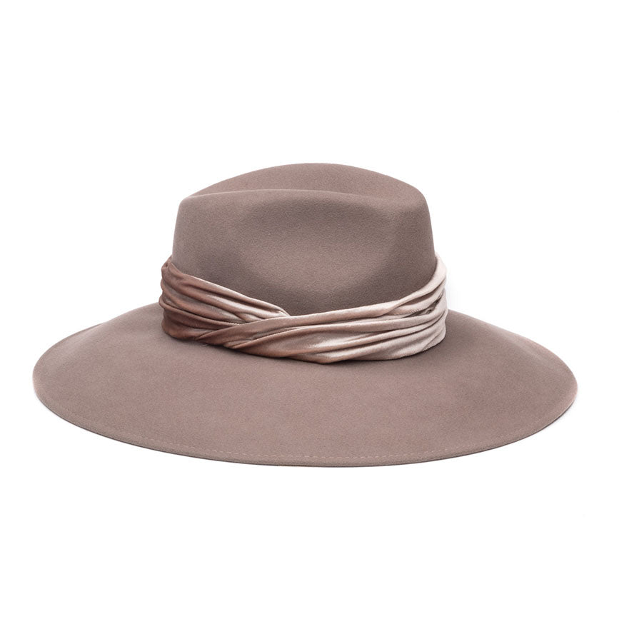 Stylish Emmanuelle Wool Felt Fedora Hat for Women - Classic Wide Brim Winter Fashion Accessory - Perfect for Outdoor Activities, Travel, and Daily Wear