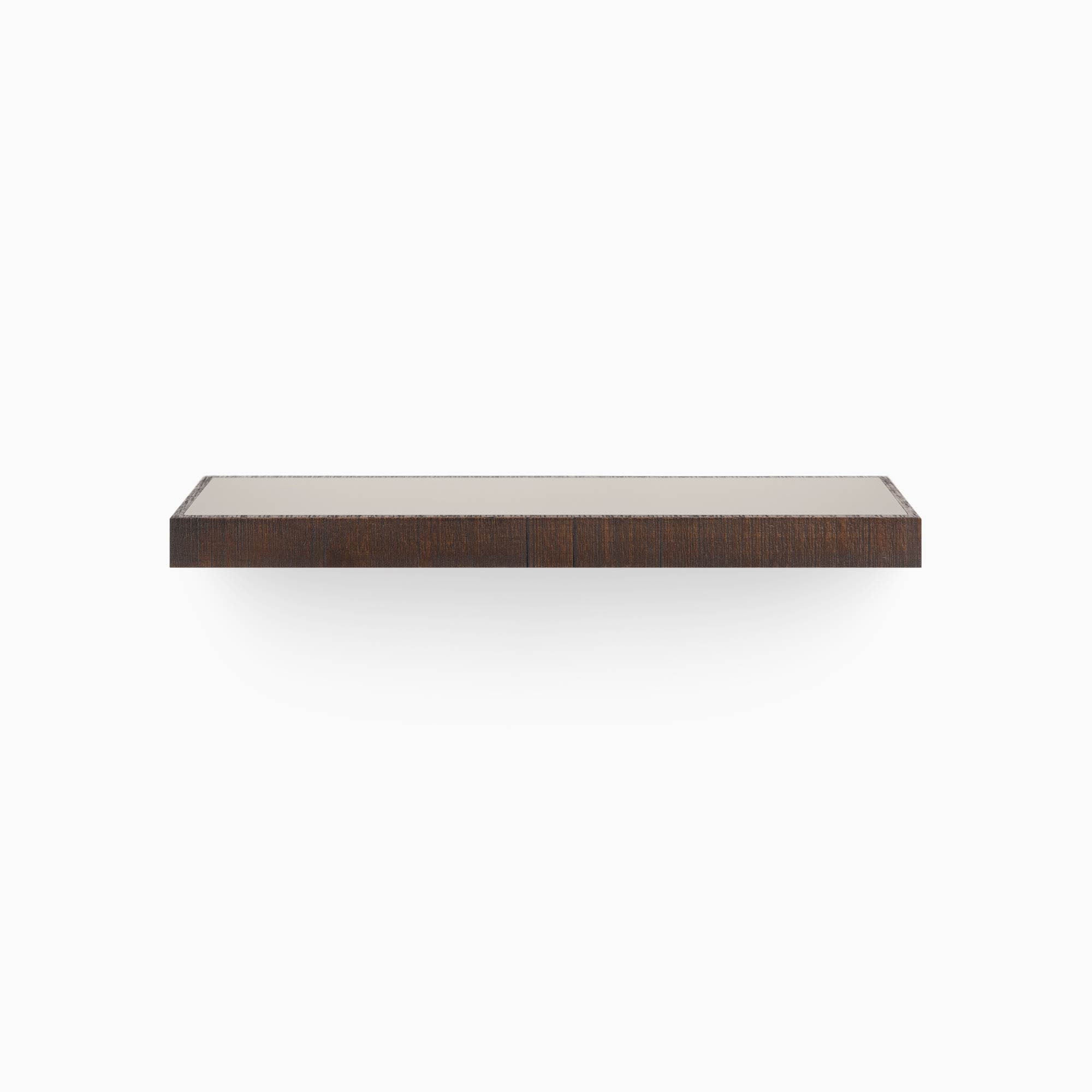 Aksel Inlay Espresso Rustic Floating Shelf - Handmade Wood Wall Shelf for Kitchen, Bathroom, Living Room Decor - Perfect for Displaying Plants, Photos, and Home Accessories