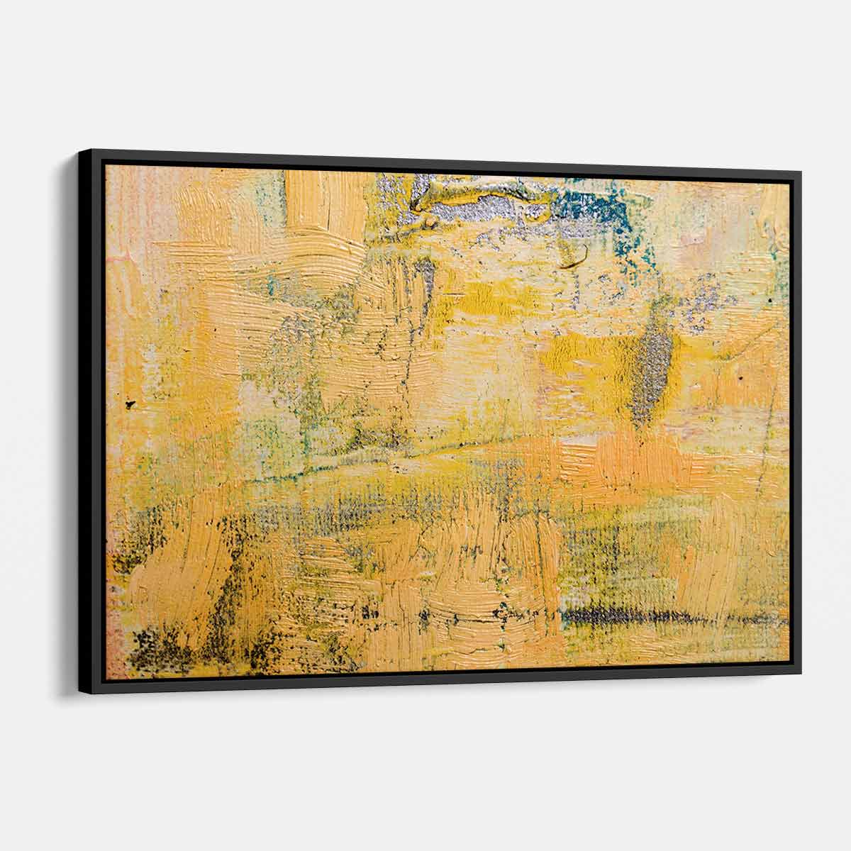 Yellow Abstract Wall Art Canvas Painting - Modern Home Decor for Living Room, Bedroom & Office | 8859