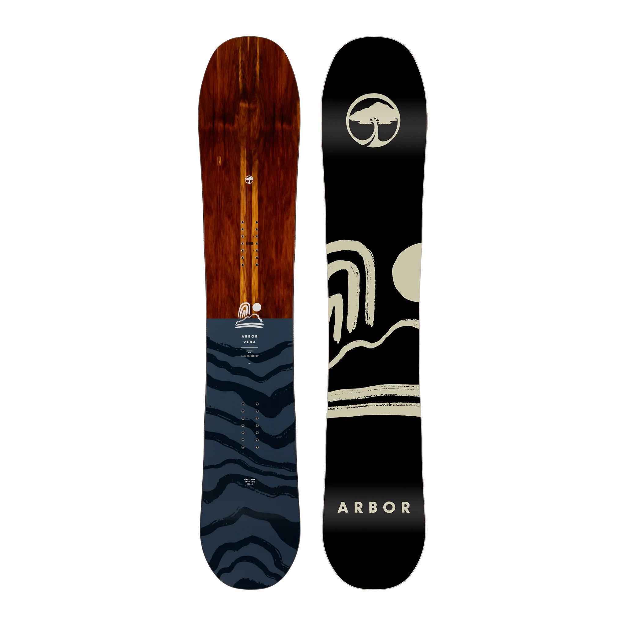 Arbor Women's Veda Camber Snowboard 2025 - Premium All-Mountain Snowboard for Women | Perfect for Powder, Groomers & Park Riding | Best for Freestyle & Freeride Snowboarding