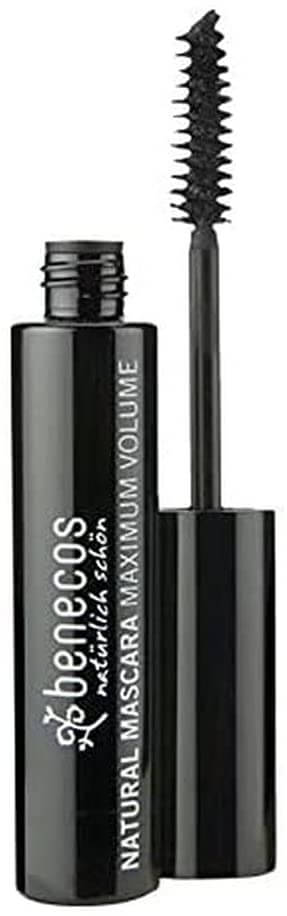 Benecos Natural Mascara for Maximum Volume & Length - Vegan, Cruelty-Free, Smooth Brown Formula for Everyday Wear & Special Occasions