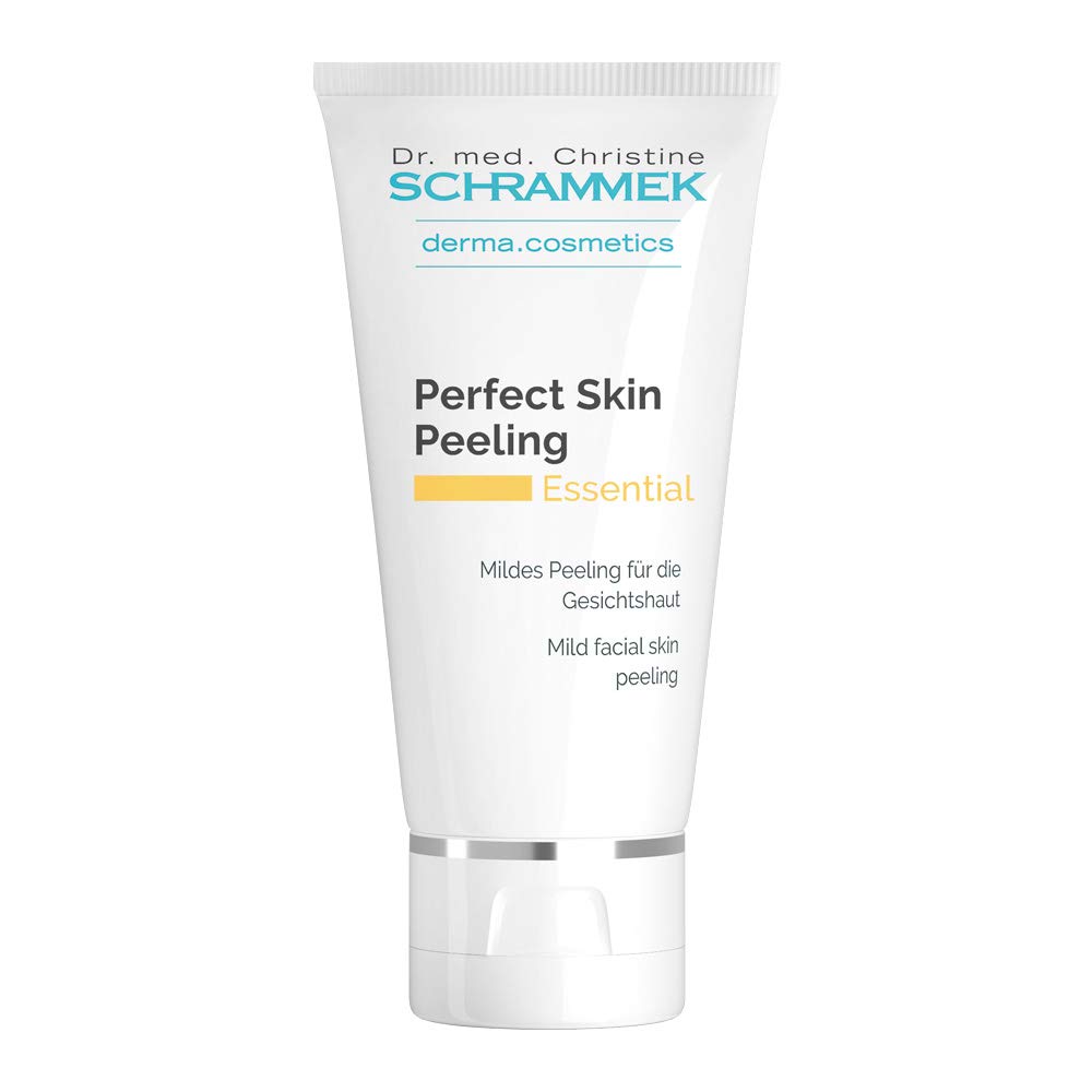Dr. Schrammek Perfect Skin Peeling Gel (1.7 fl oz) - Gentle Exfoliating Facial Treatment with Vitamin E & Apricot Kernel Oil - Removes Dead Skin Cells & Excess Oil - For Smooth, Glowing Skin - Ideal for Daily Skincare Routine & Pre-Makeup Prep