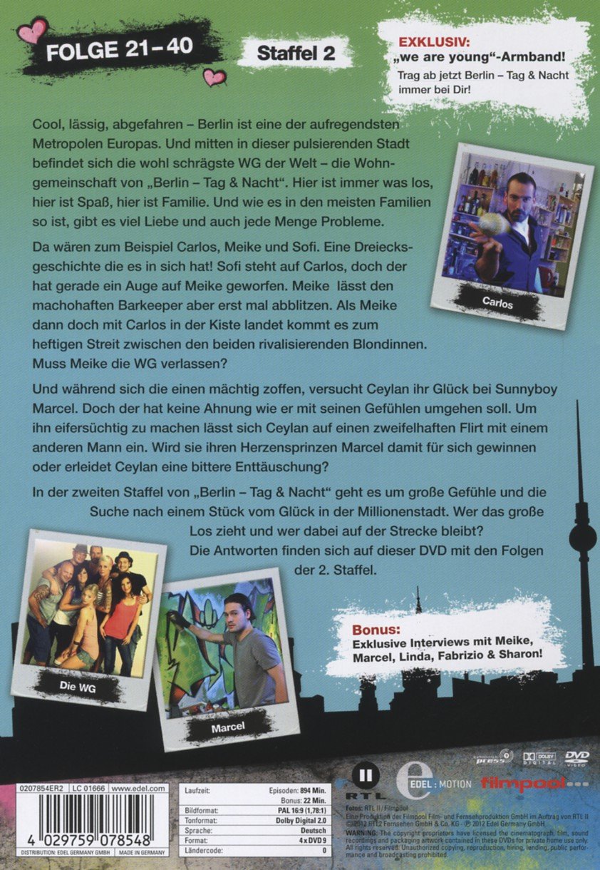 Berlin - Day & Night - Season 2 Fan Edition DVD | German Reality TV Show | Perfect for Binge-Watching & Learning German Culture
