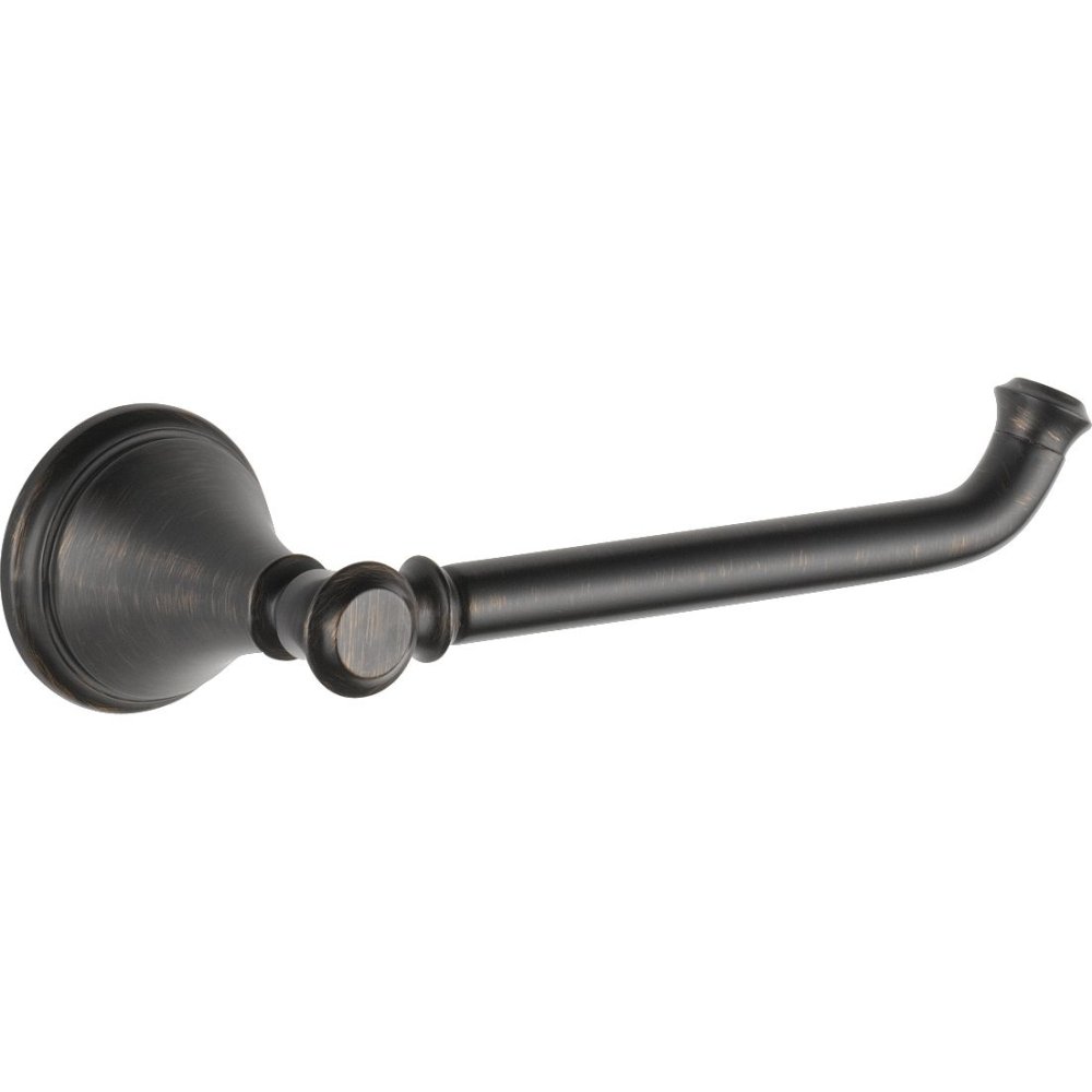 Delta Faucet 79750-RB Venetian Bronze Tissue Holder - 3.63 x 8.38 x 3.63 Inches - Bathroom Tissue Dispenser for Countertop or Wall Mount - Perfect for Bathroom, Powder Room & Guest Toilet Decor