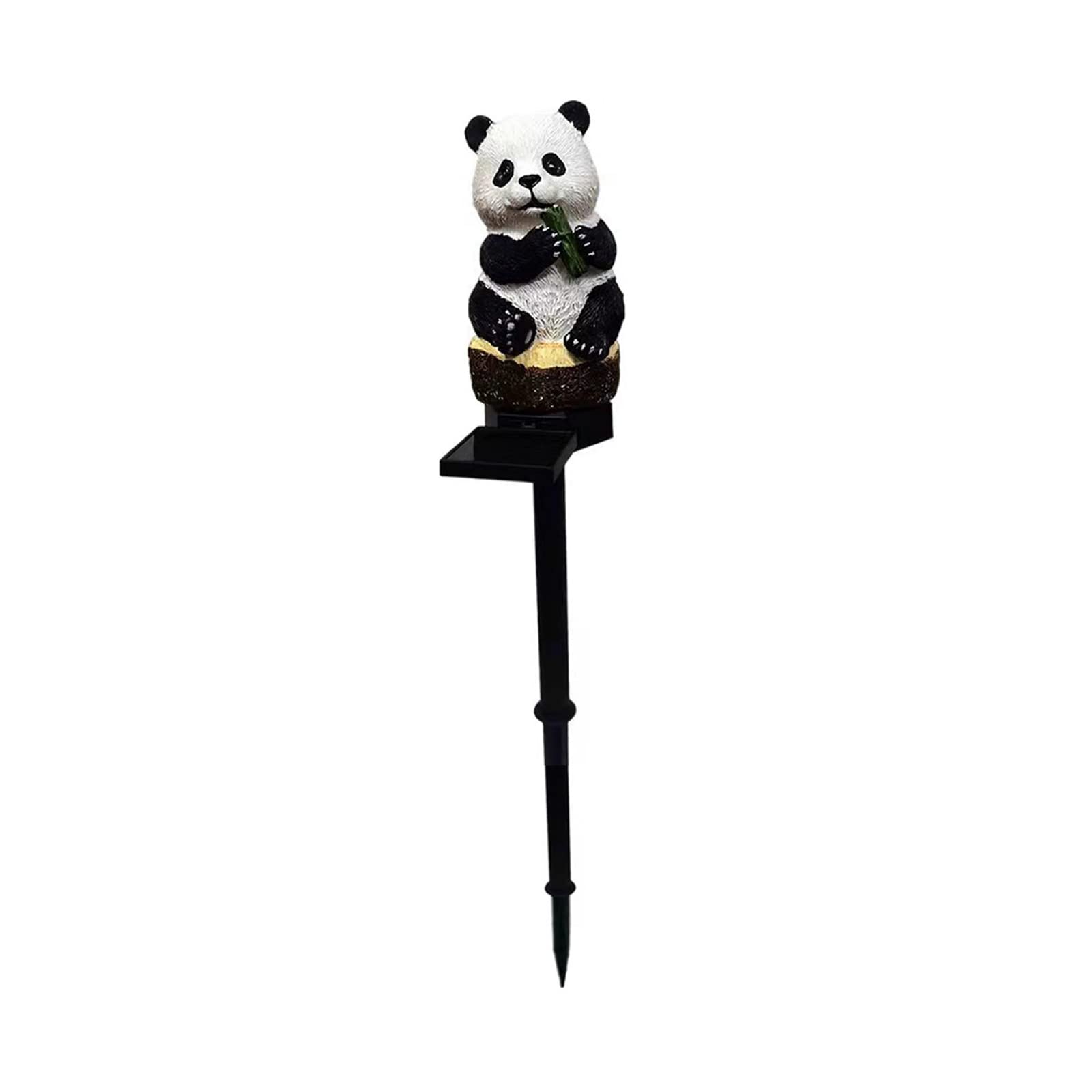 Pannow 2Pcs Solar Panda Lights - Waterproof LED Garden Decor for Outdoor Landscape, Patio, Lawn, Pathway & Backyard | Perfect for Camping, Porch & Nighttime Ambience