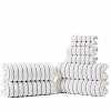 Premium Organic Cotton 8-Piece Bath Towel Set - 650 GSM Ultra Soft & Absorbent - Perfect for Spa, Bathroom, Beach & Gym Use