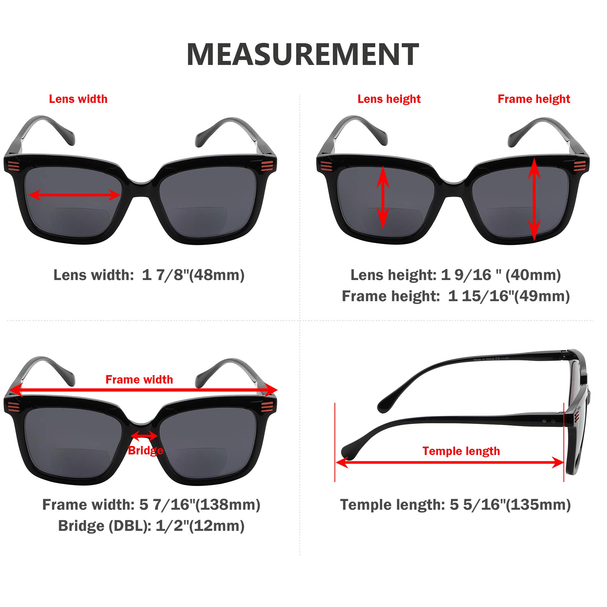 CessBlu 4 Pack Women's Bifocal Reading Sunglasses - Stylish UV Protection Readers for Outdoor Activities, Driving, Fishing & Beach