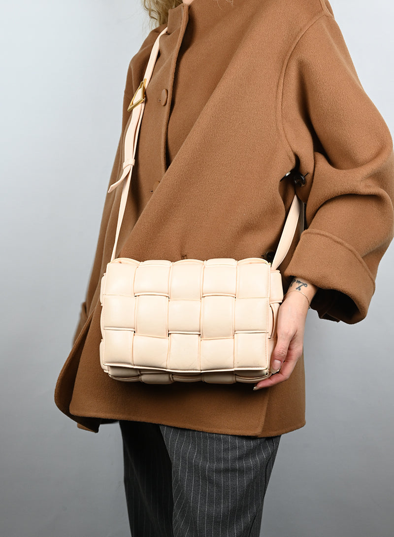 Bottega Veneta Padded Cassette Bag in Pink - Luxury Crossbody Shoulder Bag for Women | Perfect for Date Night, Office & Travel Accessories