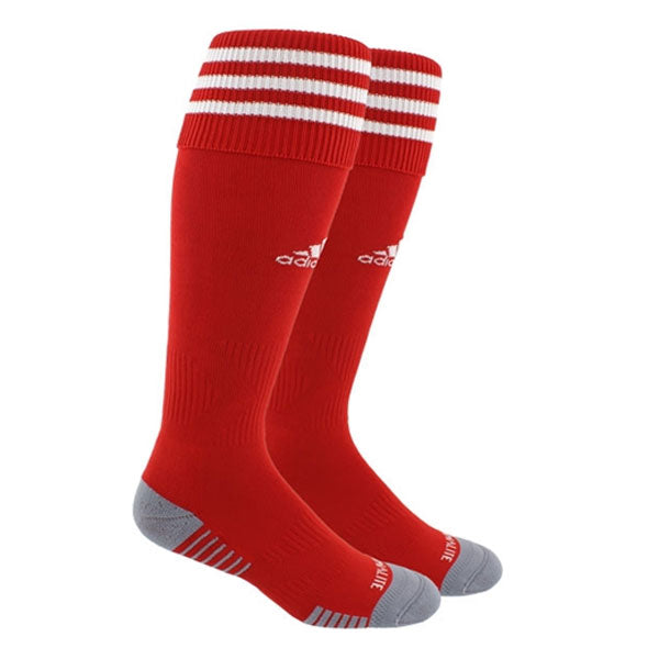Adidas Copa Zone Cushion IV Over-The-Calf Soccer Socks for Men - Red/White - Perfect for Soccer Matches, Training & Sports Performance