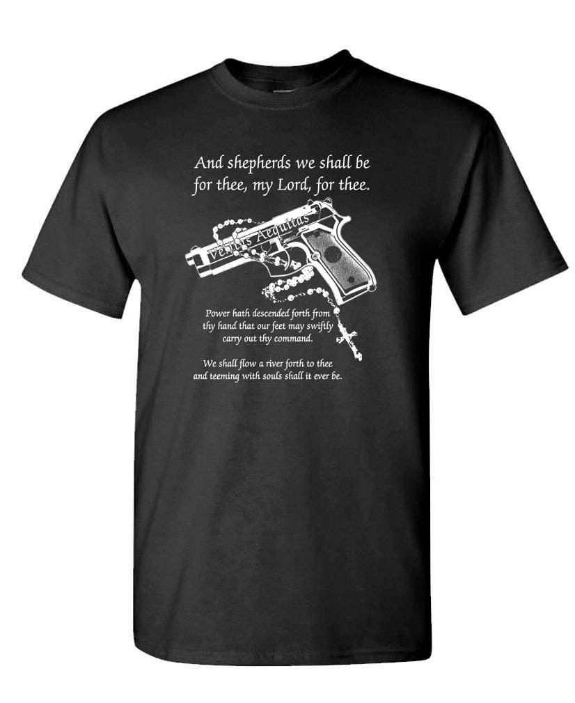 Boondock Saints Prayer T-Shirt for Men - Cult Classic Movie Guns Cotton Tee - Perfect for Movie Fans, Casual Wear & Gifts