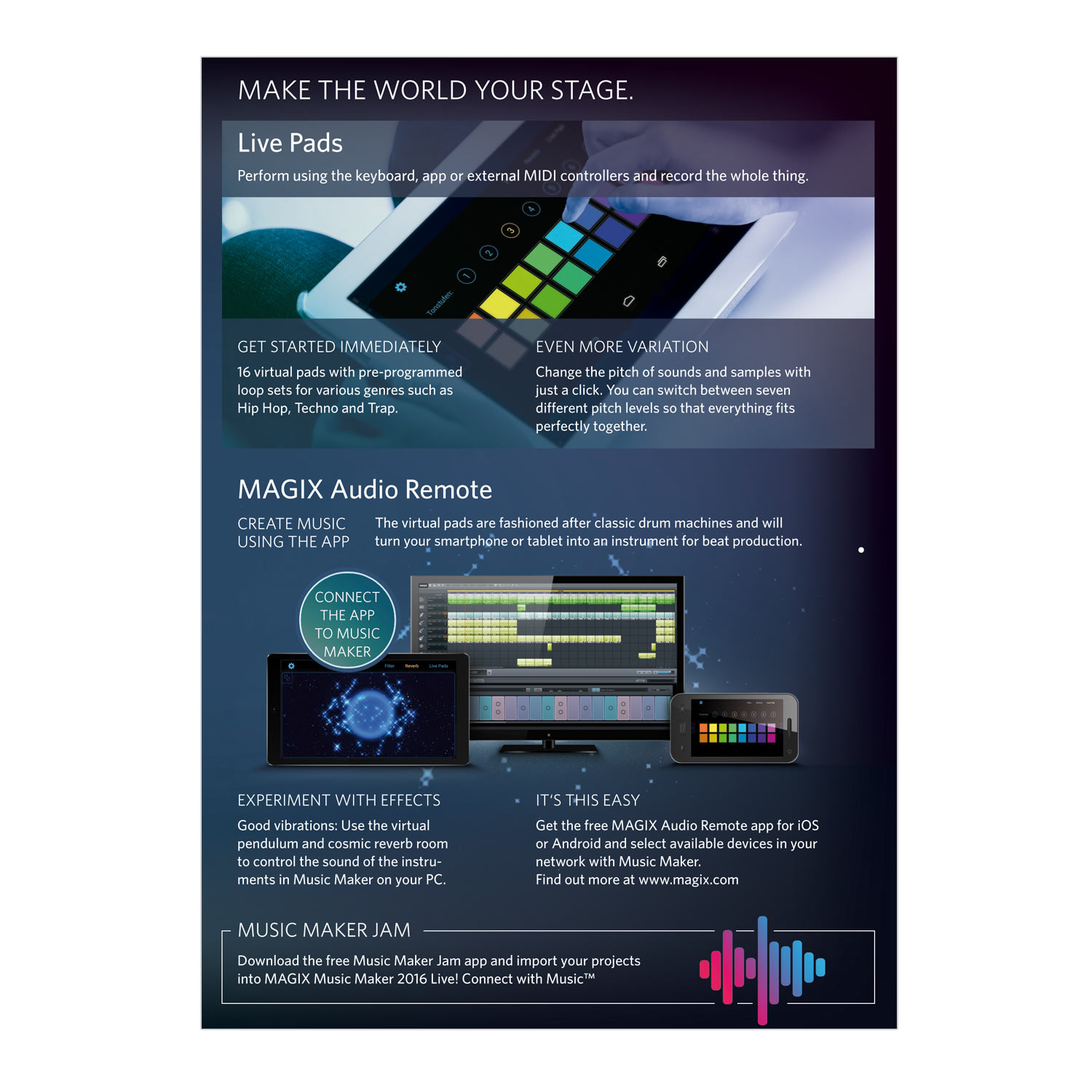 MAGIX Music Maker 2016 Live - Digital Download | Professional Music Production Software for PC | Create & Edit Songs, Beats & Tracks - Perfect for Home Studios & Aspiring Musicians