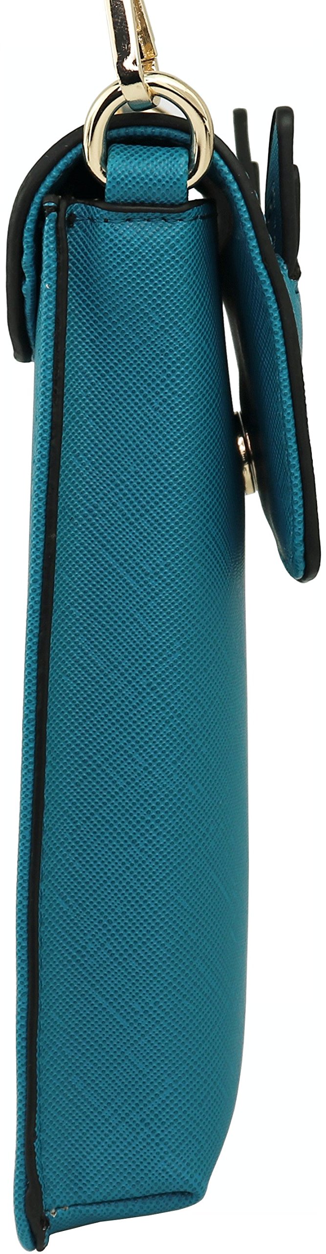 B BRENTANO Vegan Saffiano Leather Cat Crossbody Phone Purse for Women - Fashionable Animal Print Shoulder Bag for iPhone, Wallet & Essentials (Perfect for Work, Travel & Daily Use)