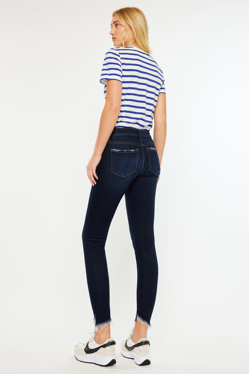 Alexa Low Rise Ankle Skinny Jeans for Women - Stretch Denim Pants, Slim Fit, Comfortable Everyday Wear for Casual Outfits and Date Nights