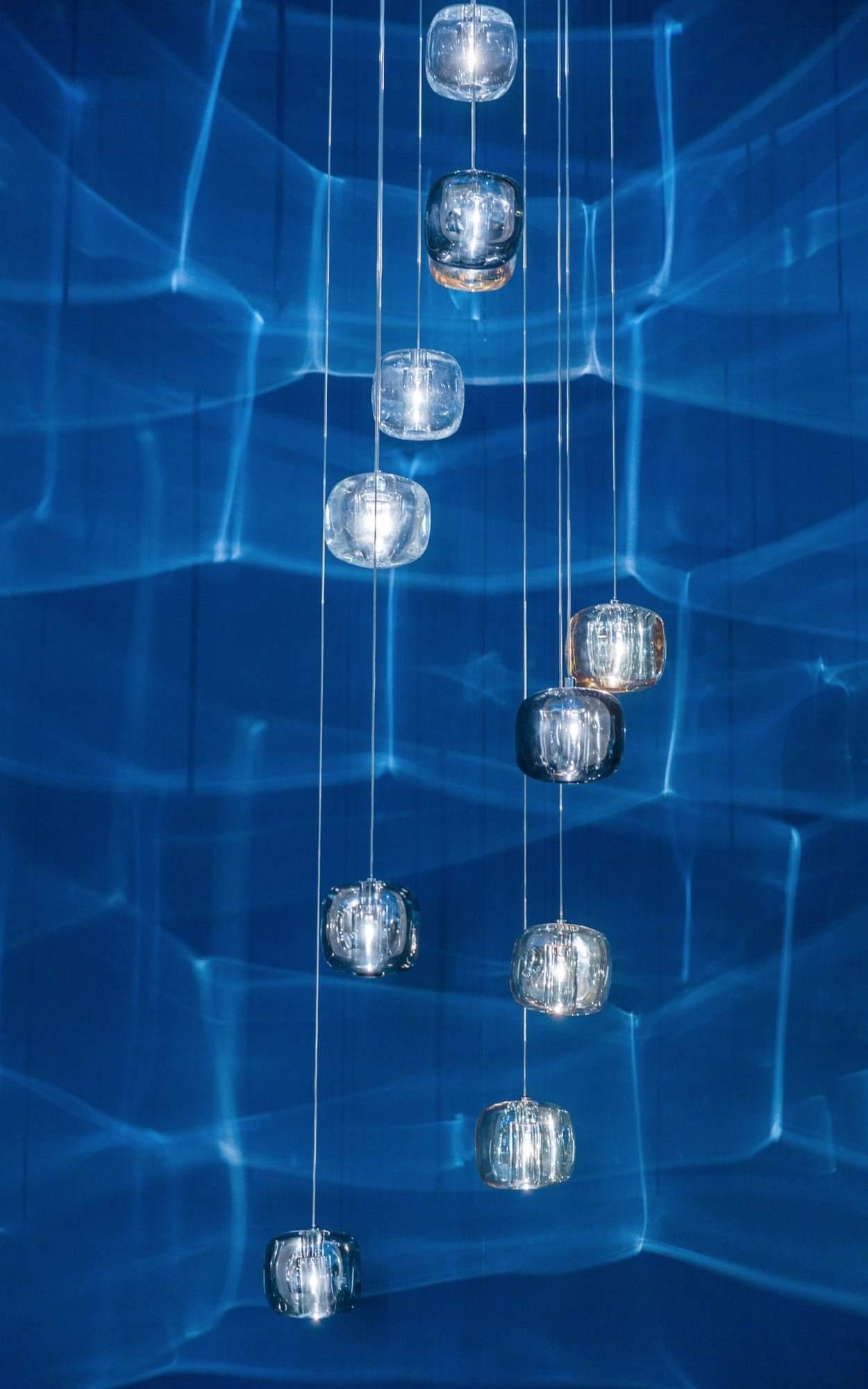 Modern Cubie Chandelier - Elegant Crystal Ceiling Light Fixture for Dining Room, Living Room & Bedroom | Perfect for Home Decor & Wedding Venues