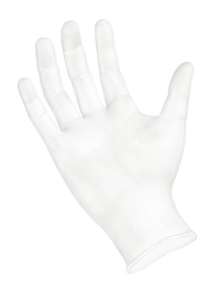 Sempermed Vinyl Powder Free Disposable Gloves - Large Size (100 Count Box) - Latex Free, Food Safe, Medical Grade for Kitchen, Cleaning & Healthcare Use