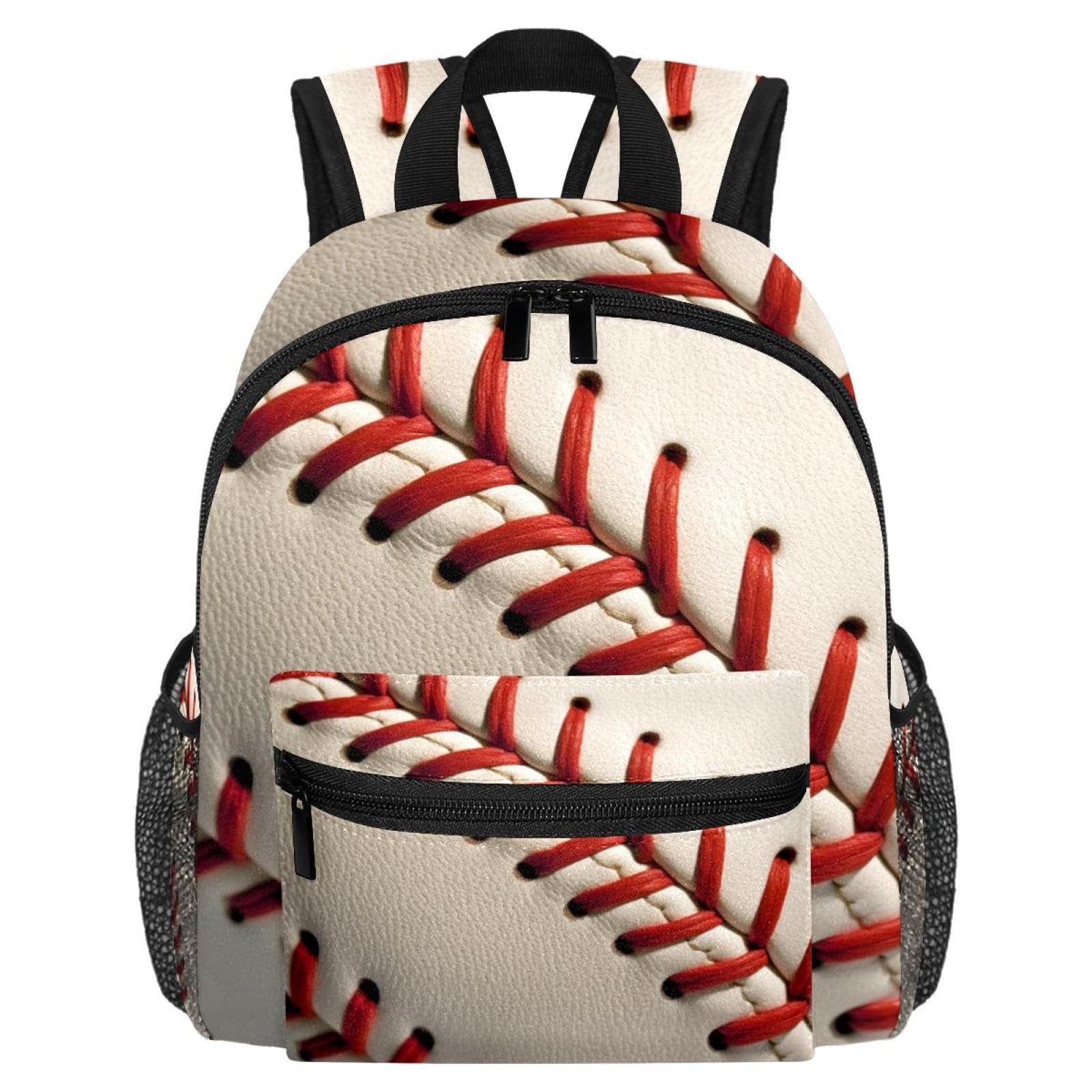 Stylish Travel Backpack for Women & Men - Durable Baseball Line Texture Design - Perfect for Hiking, Commuting & College Campus Use