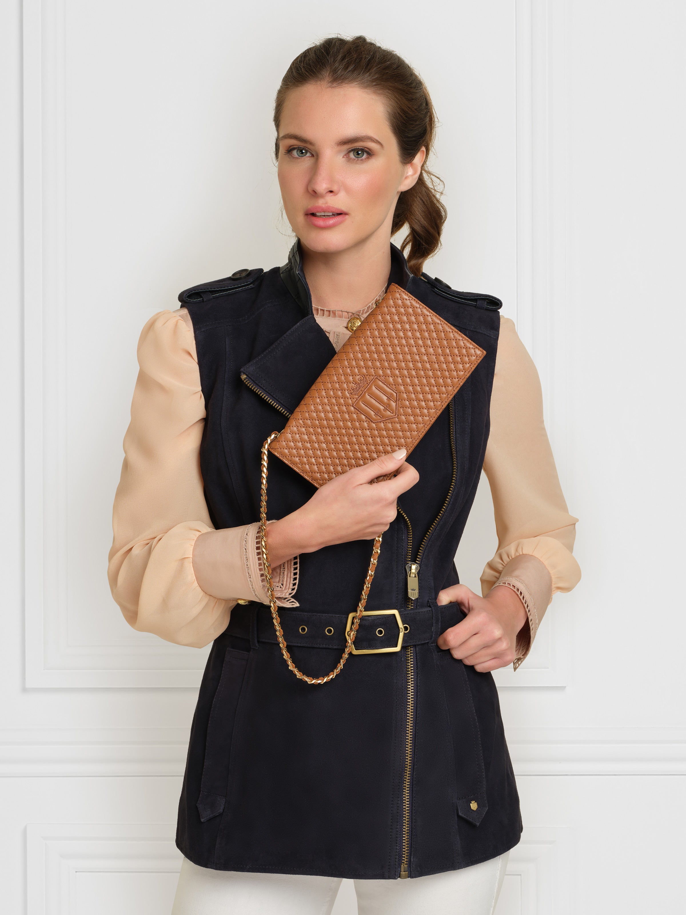 Stanton Tan Quilted Leather Jacket for Women - Stylish & Comfortable Outerwear for Fall & Winter | Perfect for Casual Outings, Office Wear & Date Nights