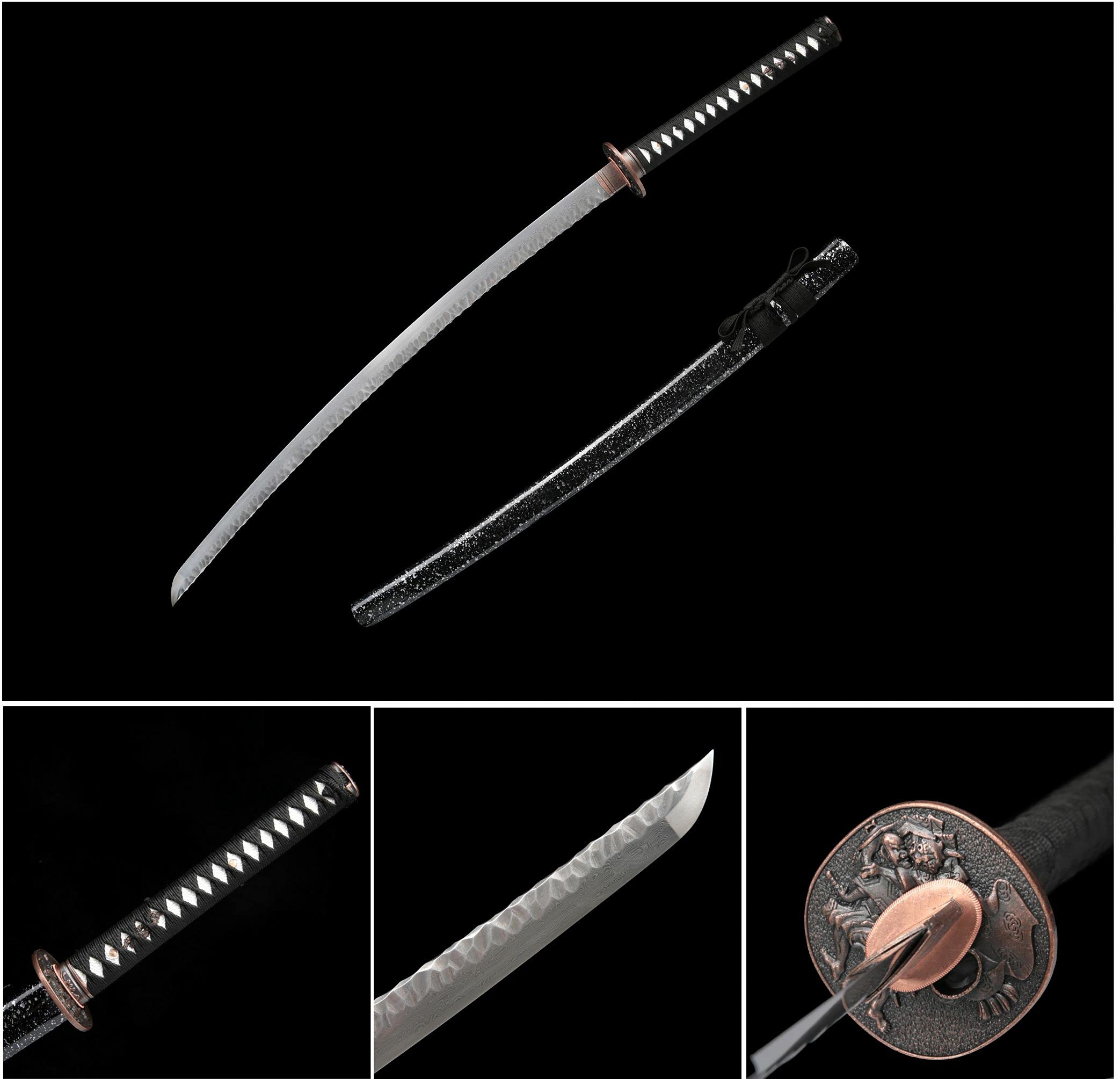 Ryujin Fujiwara Series Damascus Steel Samurai Sword - 41