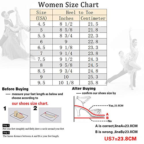 **DKZSYIM Women's Latin Dance Shoes – Professional Ballroom & Salsa Performance Shoes (Model YCL297) – Perfect for Dance Competitions, Social Dancing & Practice**