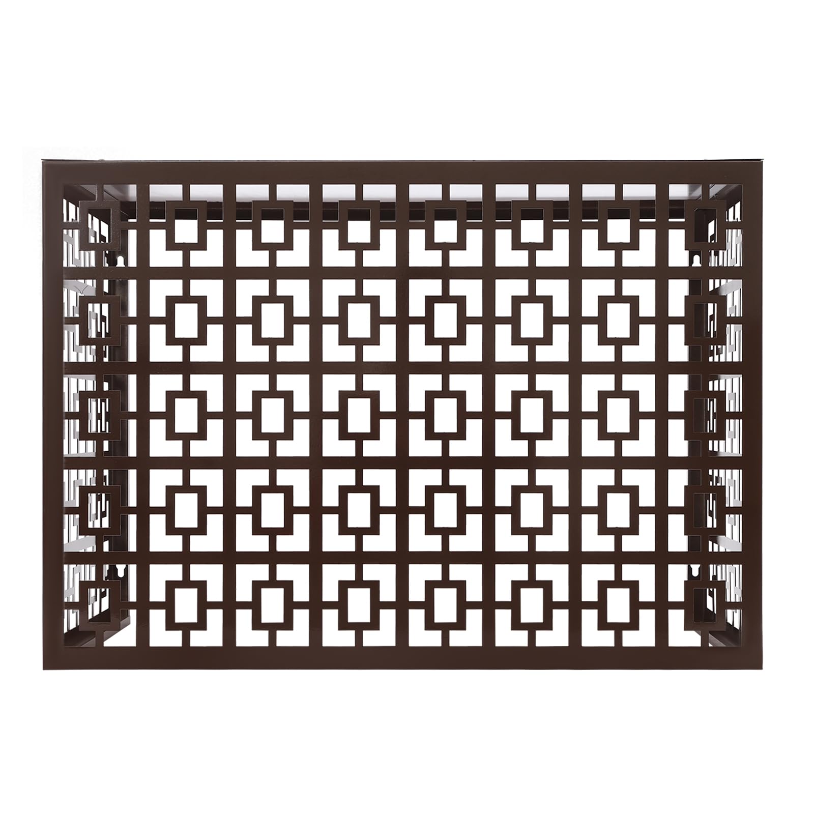Free Standing Metal Air Conditioner Privacy Fence Screen for Outdoor AC Units - 39.4