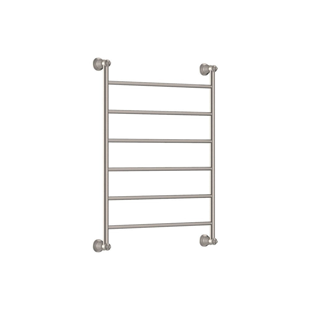 Fienza Lillian Heated Towel Rail - Brushed Nickel Finish | Premium Bathroom Towel Warmer for Spa-Like Luxury | Perfect for Bathrooms, Kitchens & Home Decor