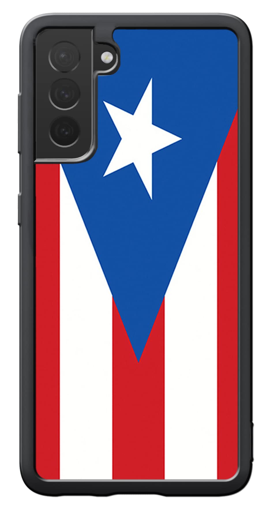 Samsung Galaxy S21 Case with Puerto Rican Flag Design - Shockproof TPU Protective Phone Cover for Impact Protection | Perfect for Travel, Daily Use & Showcasing Puerto Rican Pride
